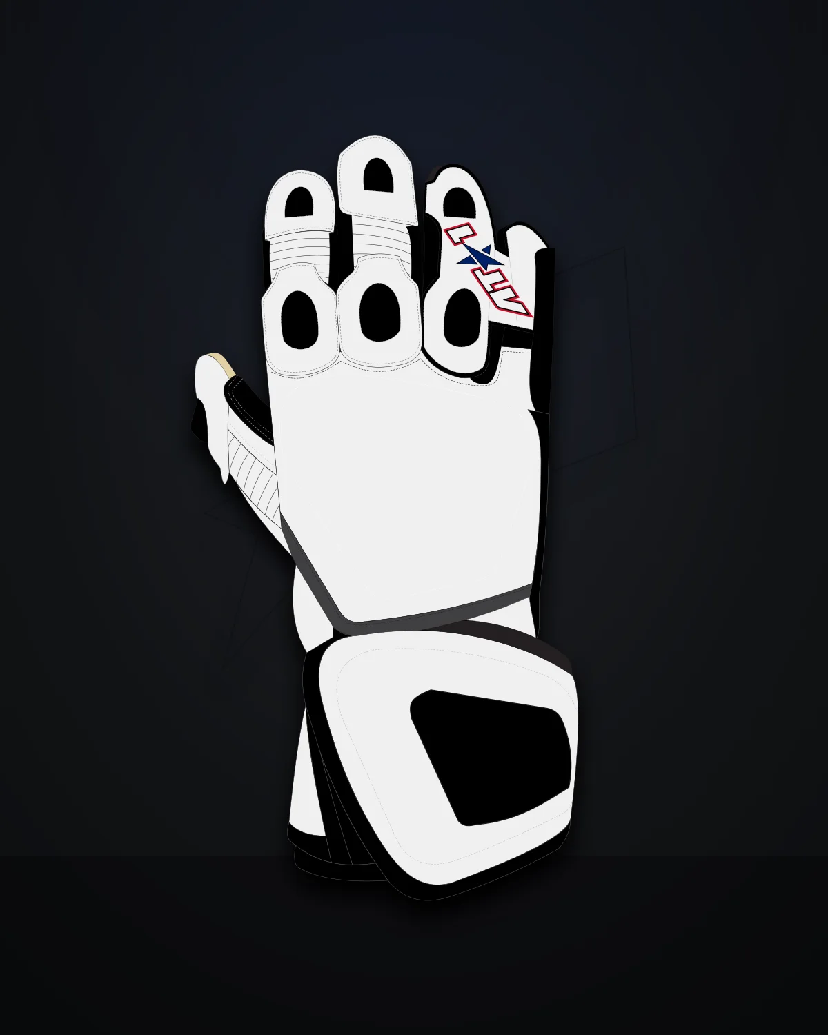 Union Jack Gloves — Dorsal (knuckle side)