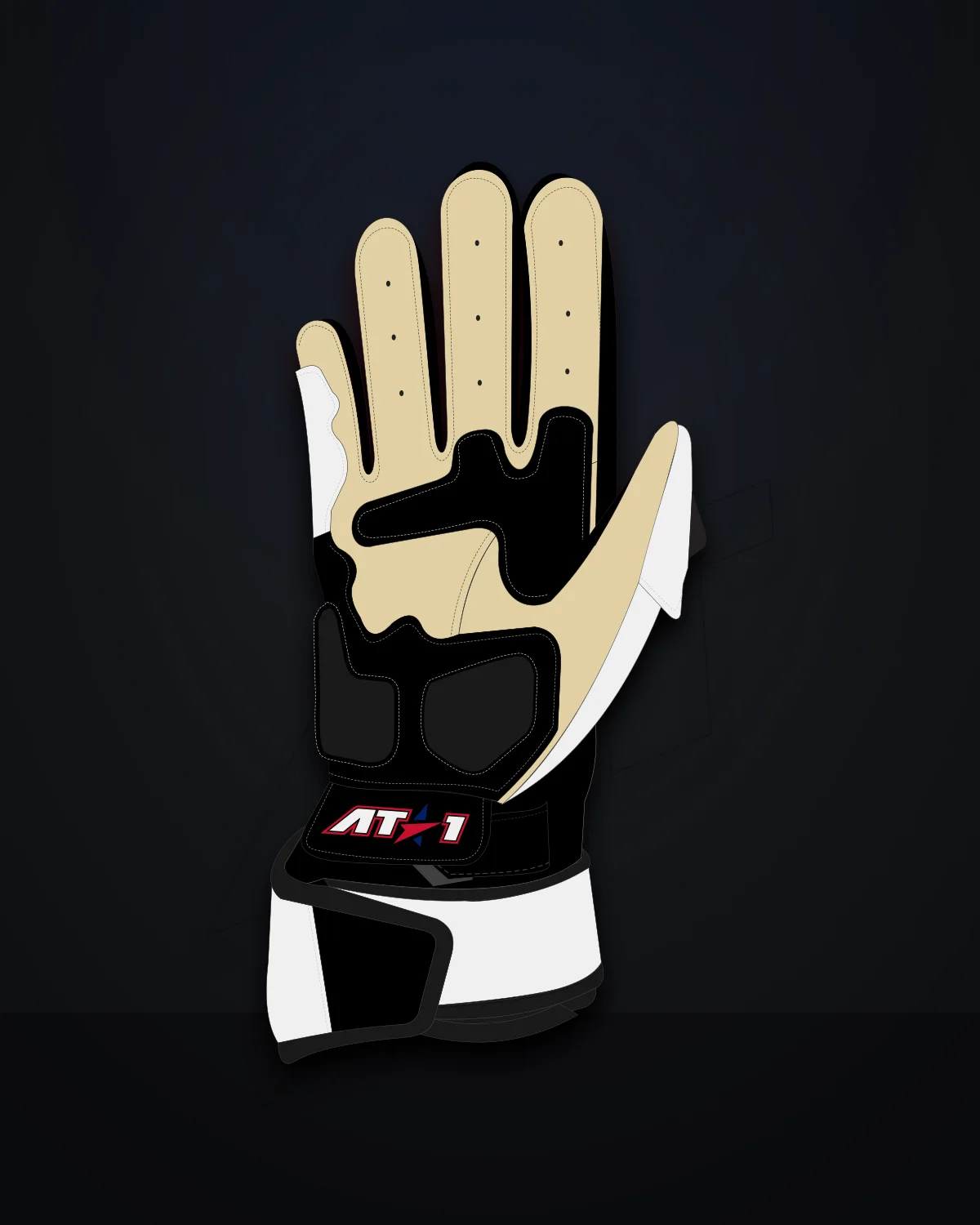 Union Jack Gloves — Palm (kangaroo)
