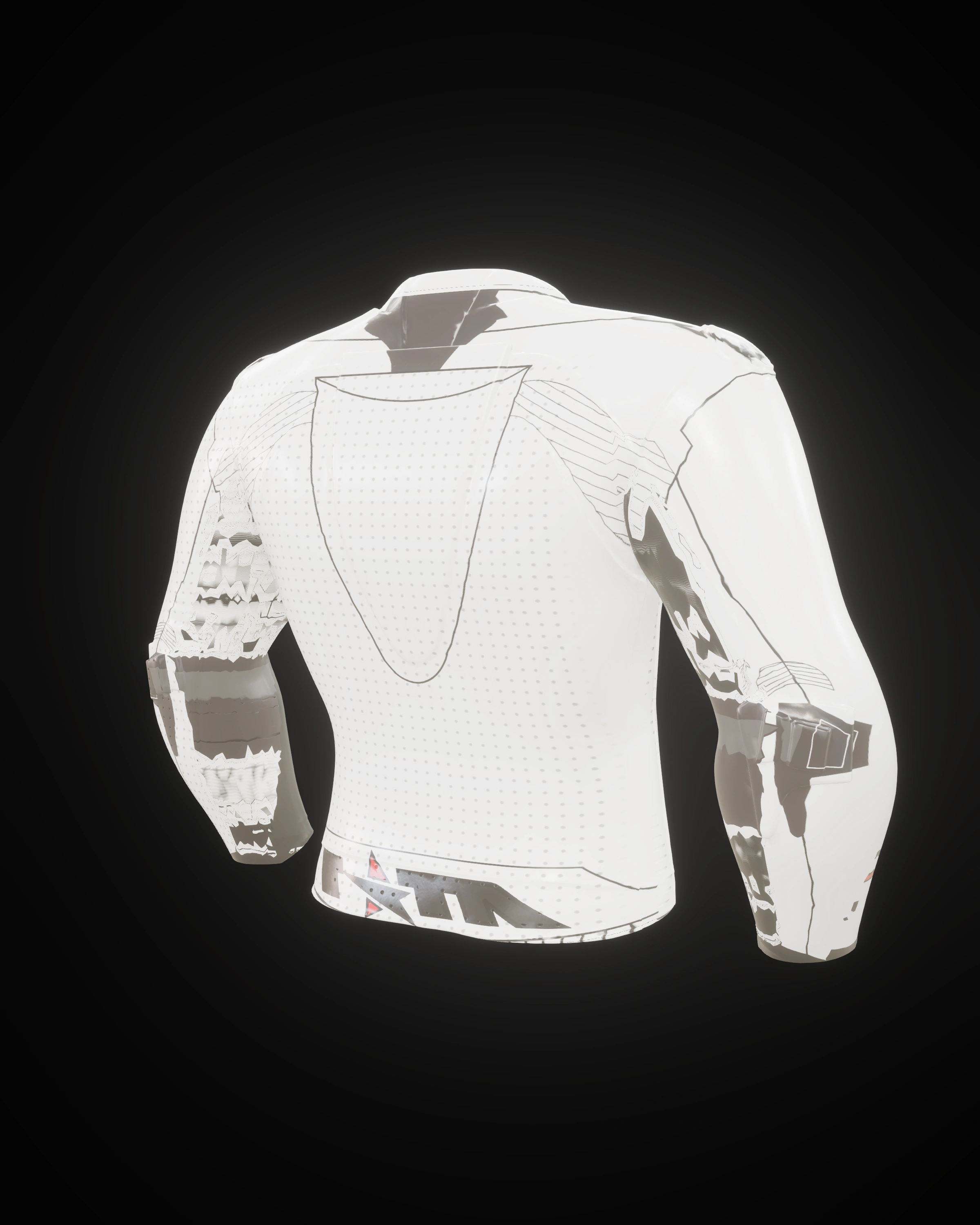 Arctic White Jacket — Back three-quarter