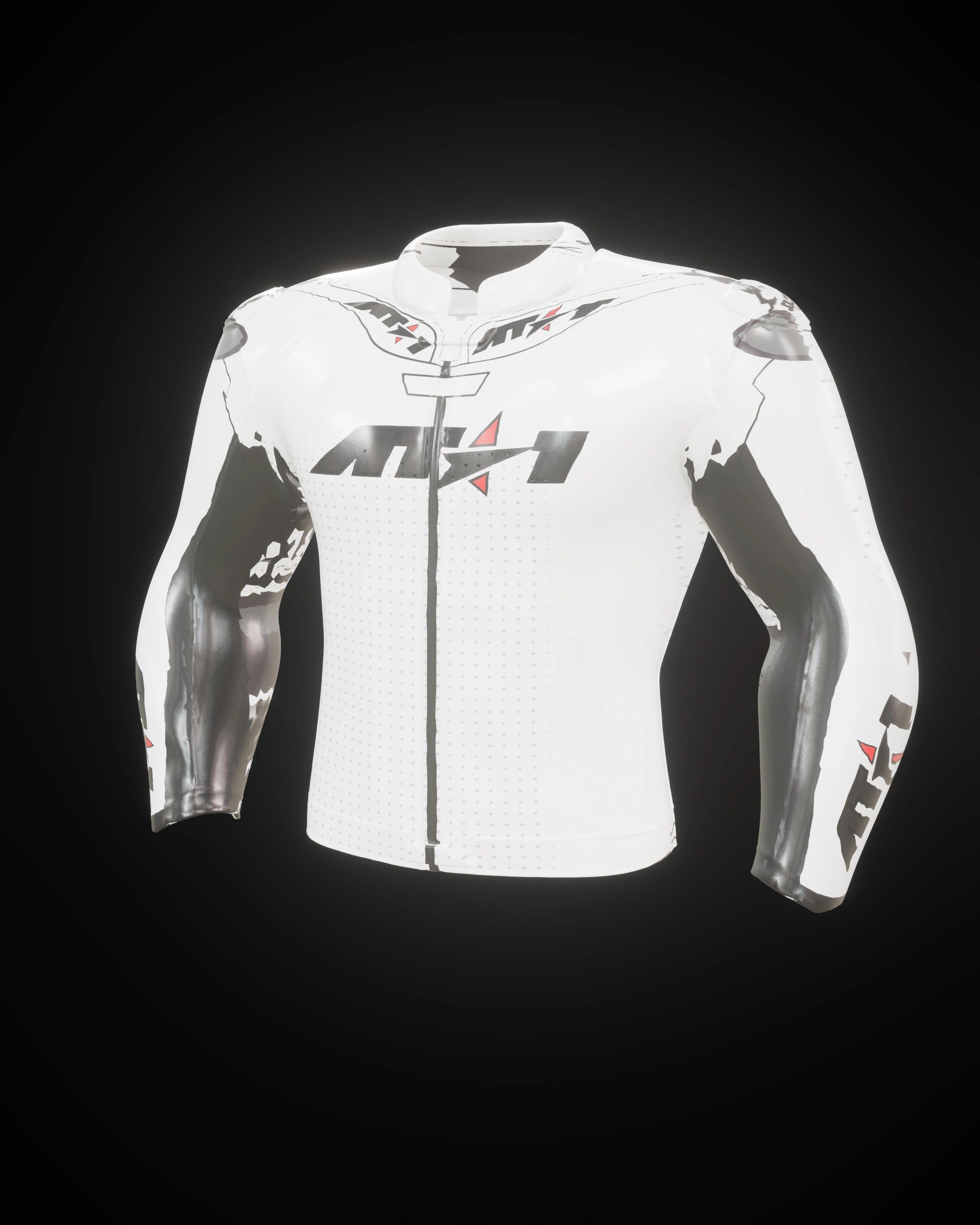 Arctic White Jacket — Back detail