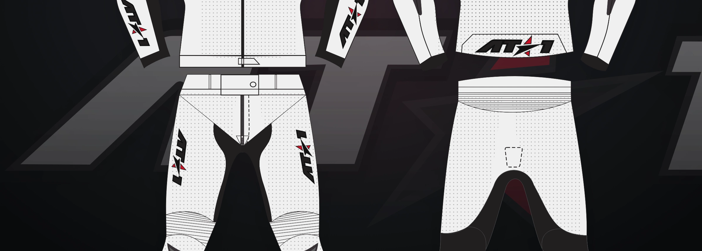 Arctic White Jacket — Technical flat