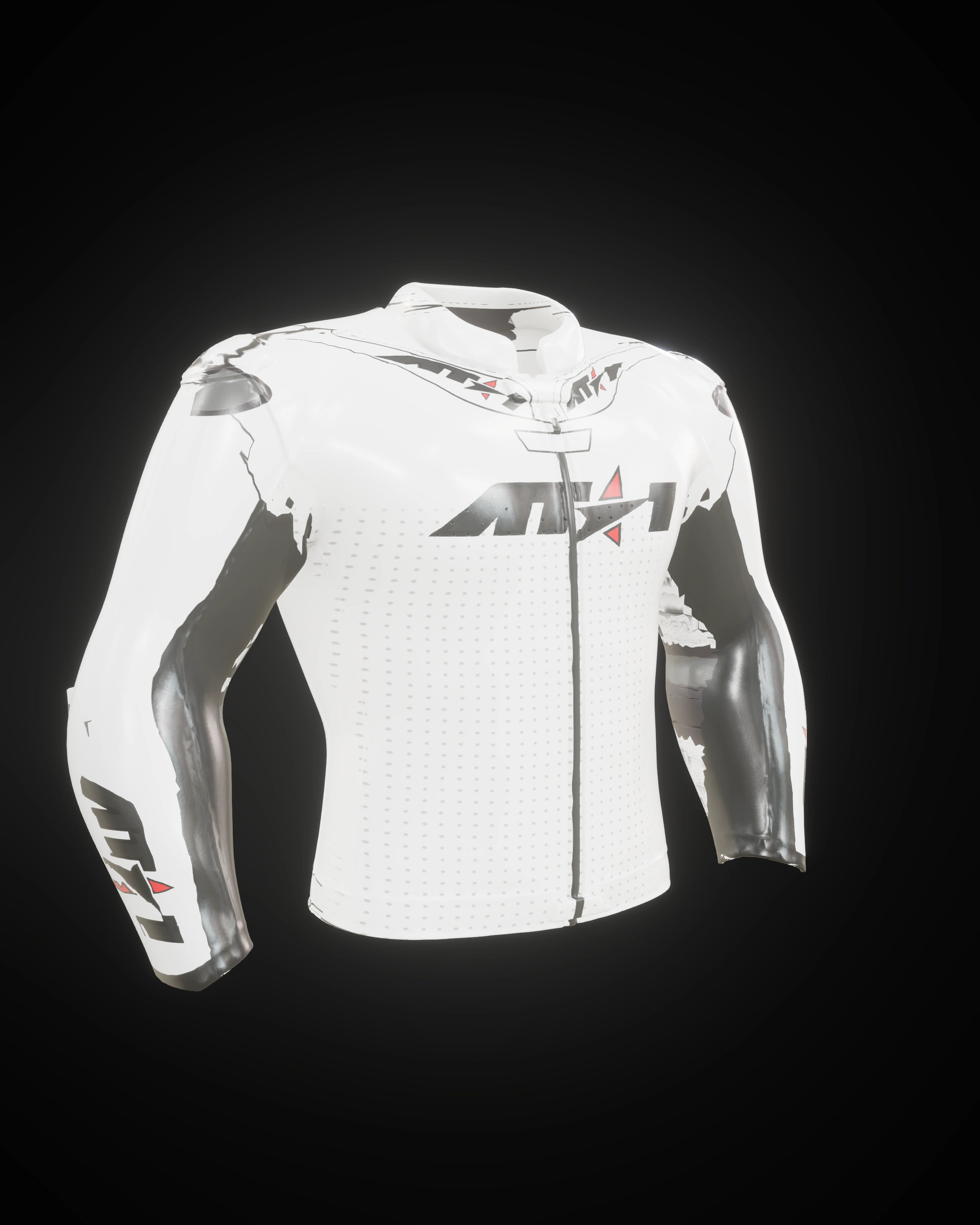Arctic White Jacket — Studio · front three-quarter (left)