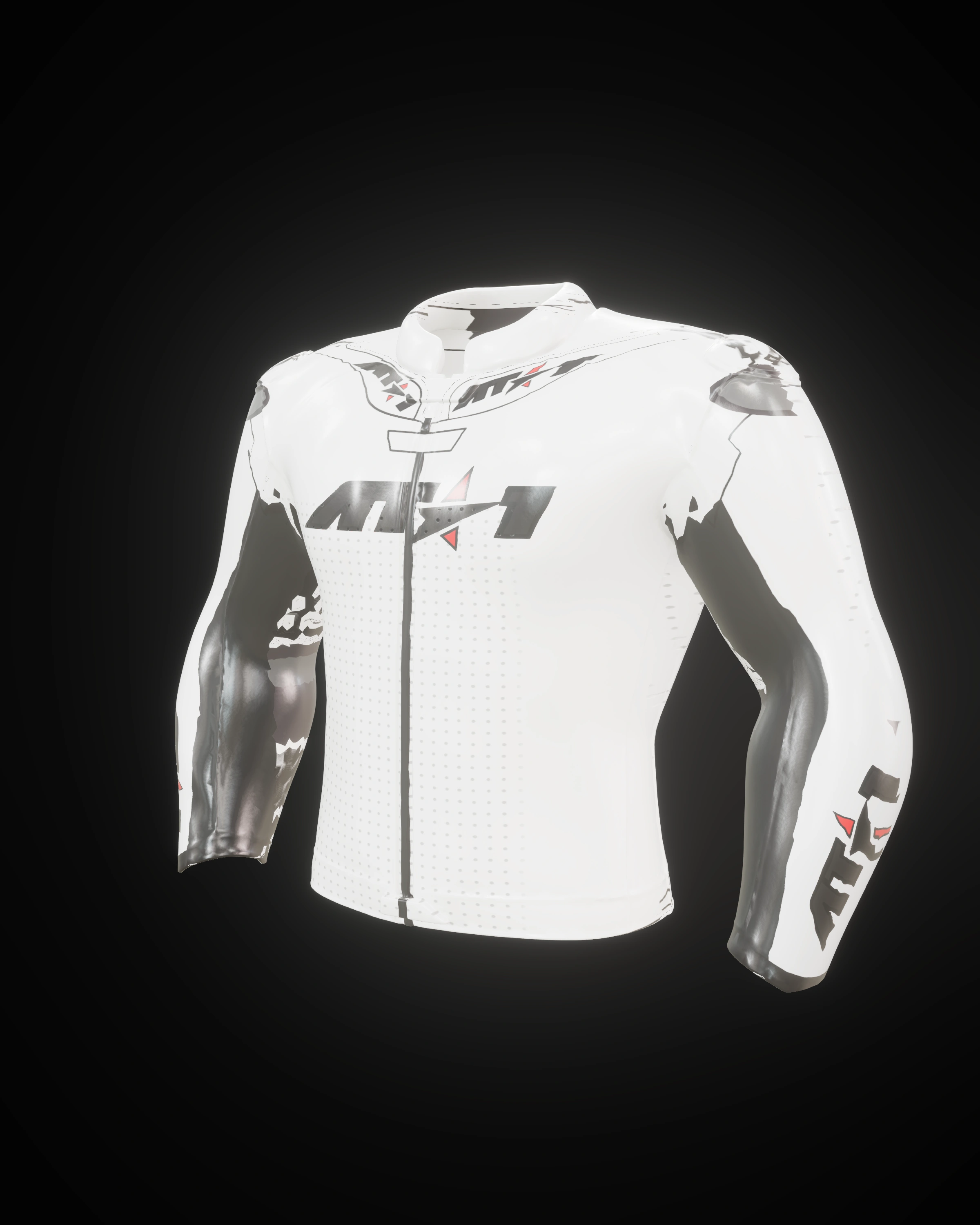 Arctic White Jacket motorcycle race jacket