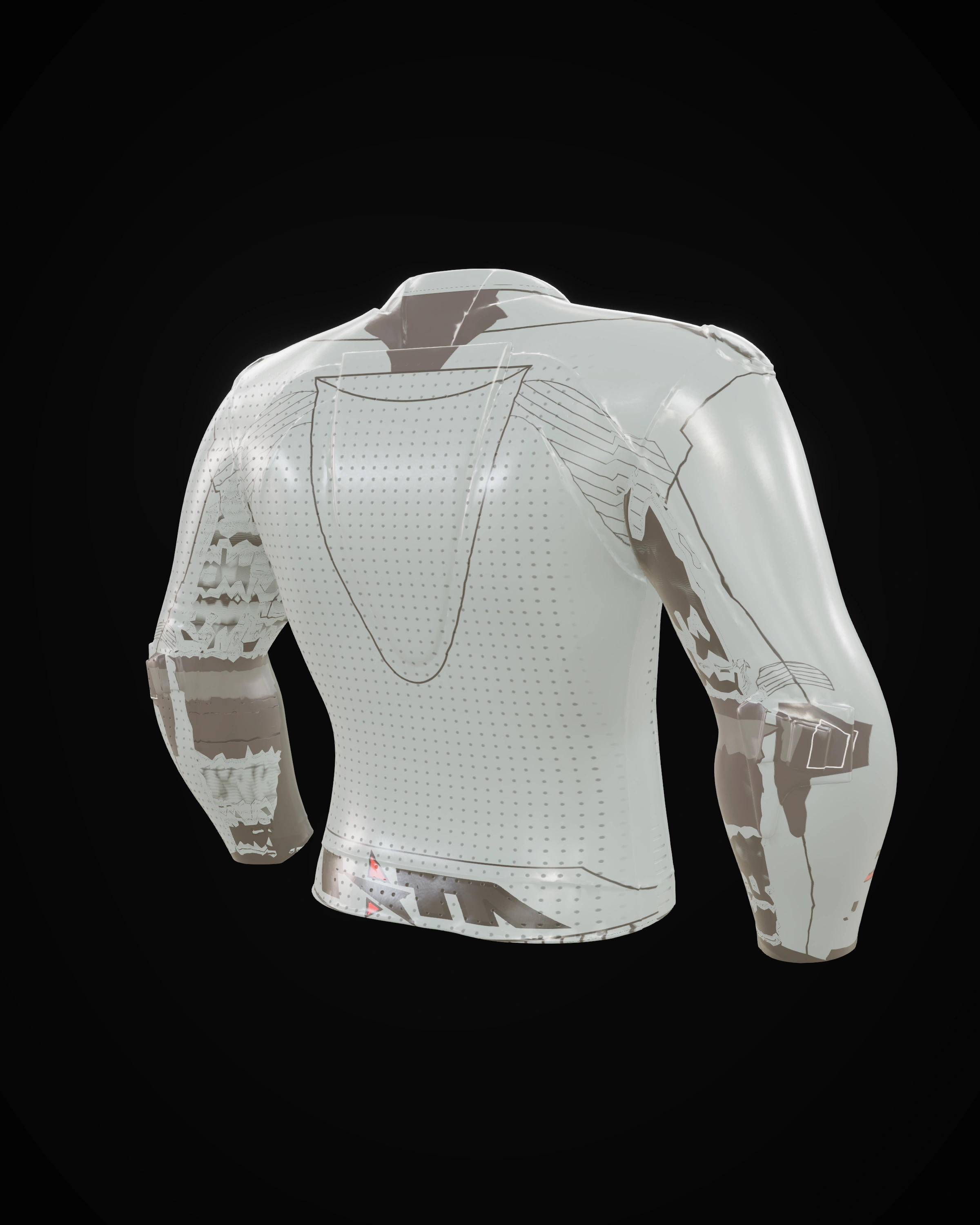 Gunmetal Jacket — Back three-quarter