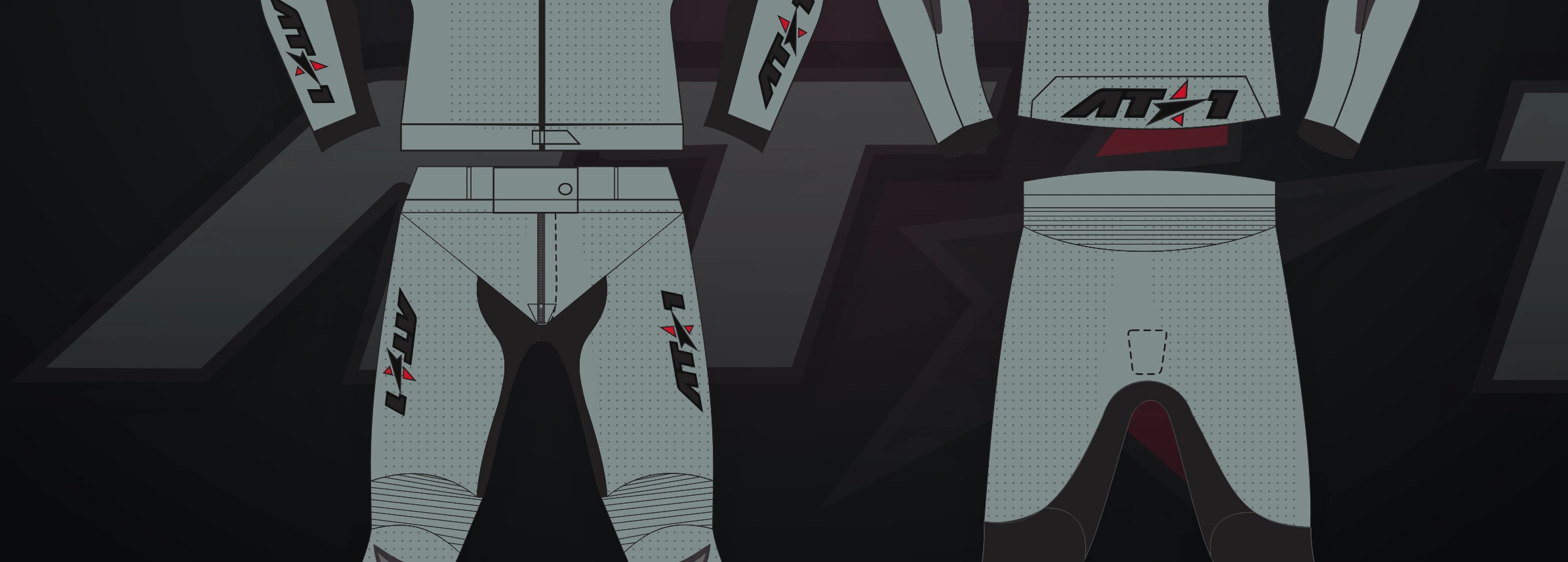 Gunmetal Jacket — Technical flat