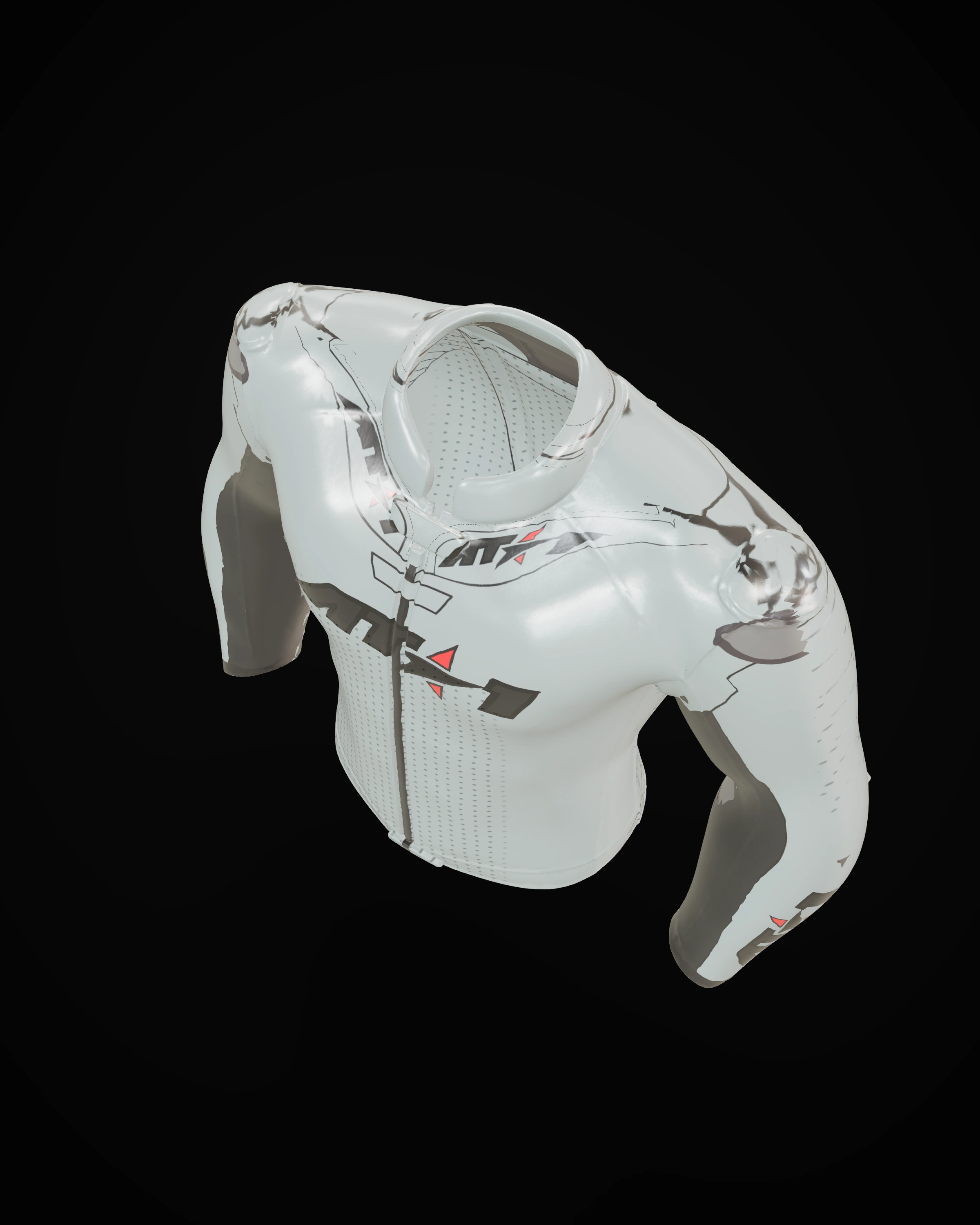 Gunmetal Jacket — Studio · high angle