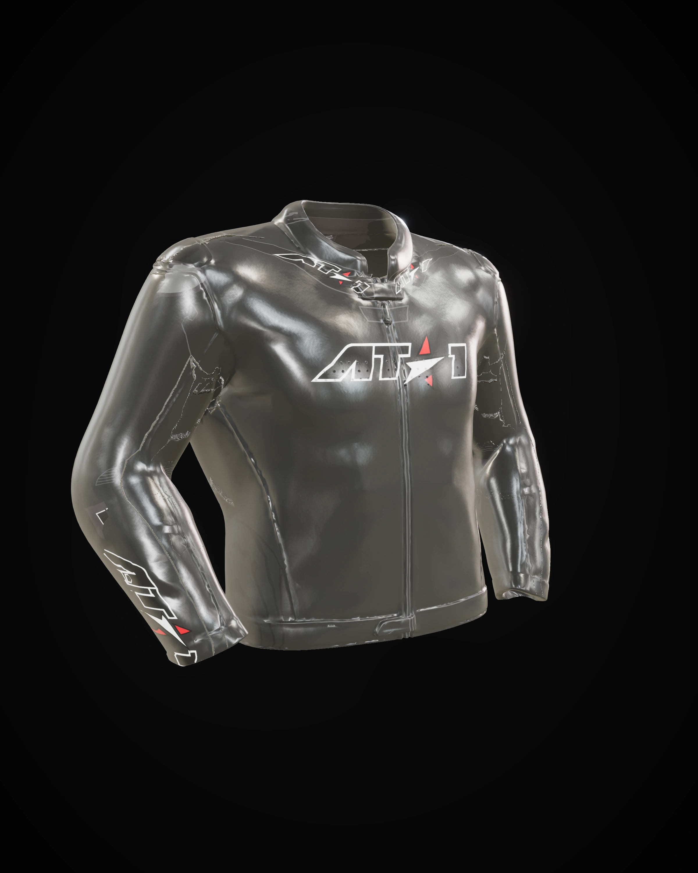 Phantom Black Jacket — Studio · front three-quarter (left)