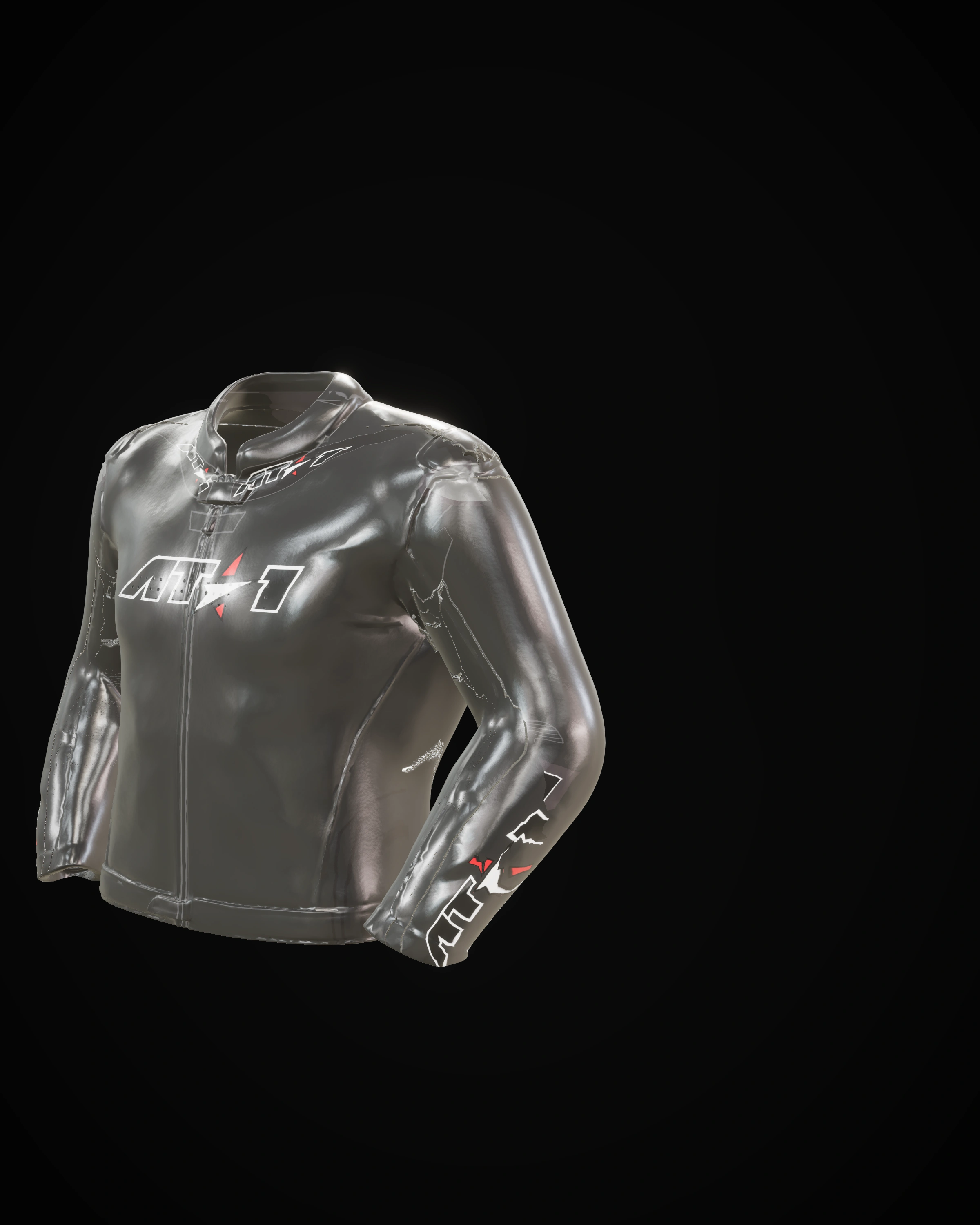 Phantom Black Jacket — Shoulder detail