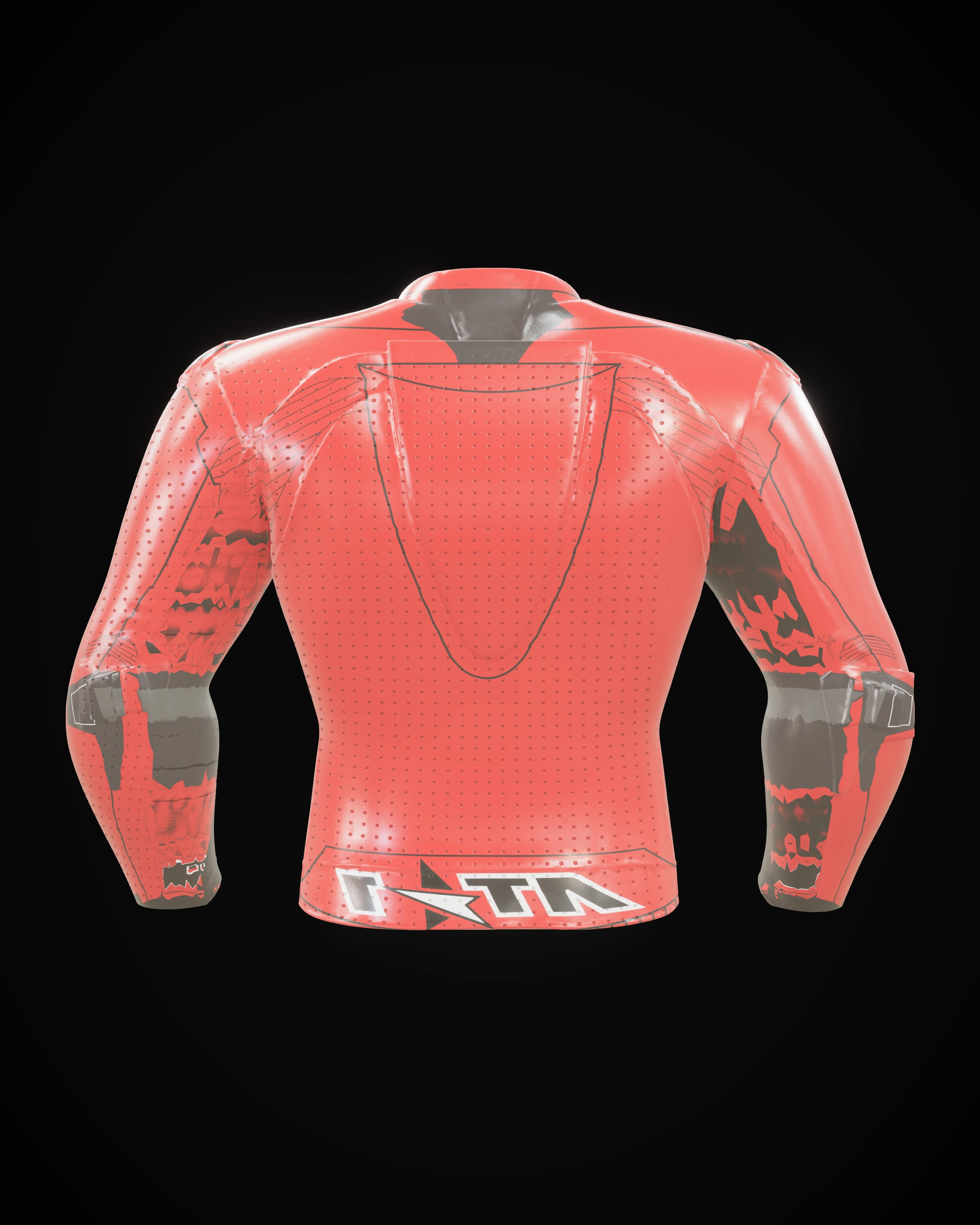 Trinidad Red Jacket — Back three-quarter