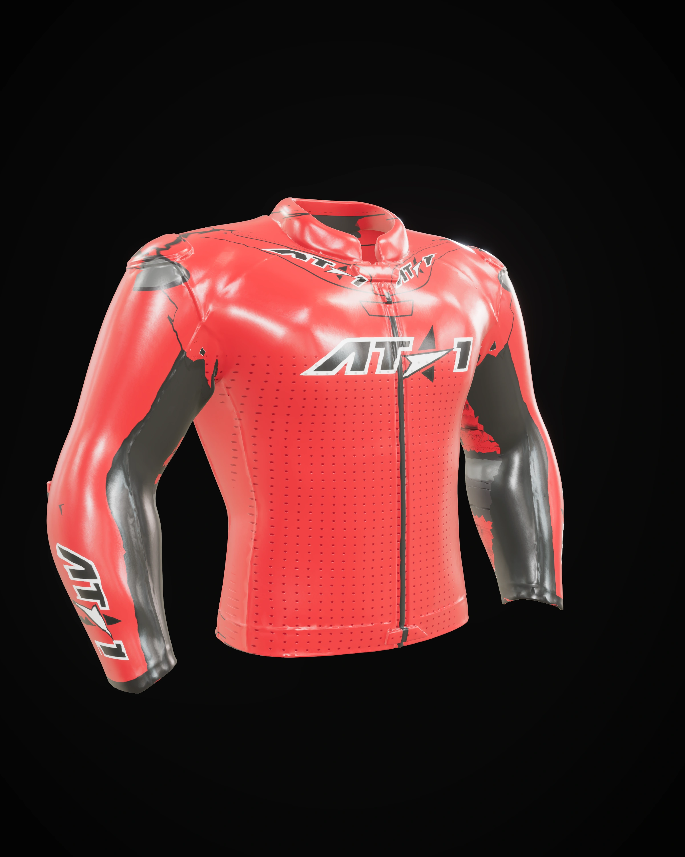 Trinidad Red Jacket — Studio · front three-quarter (left)