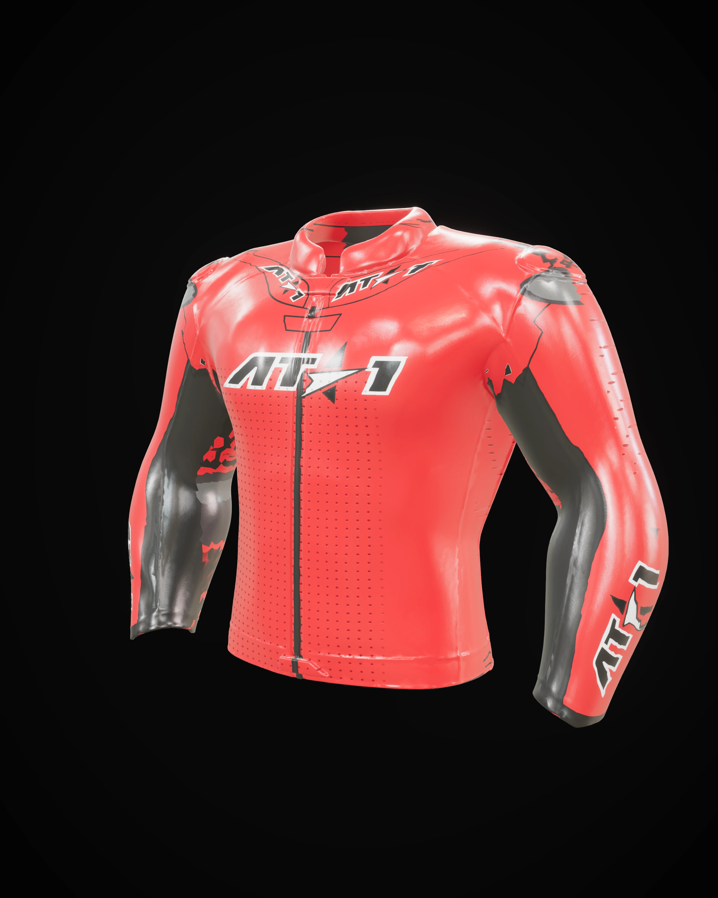 Trinidad Red Jacket motorcycle race jacket