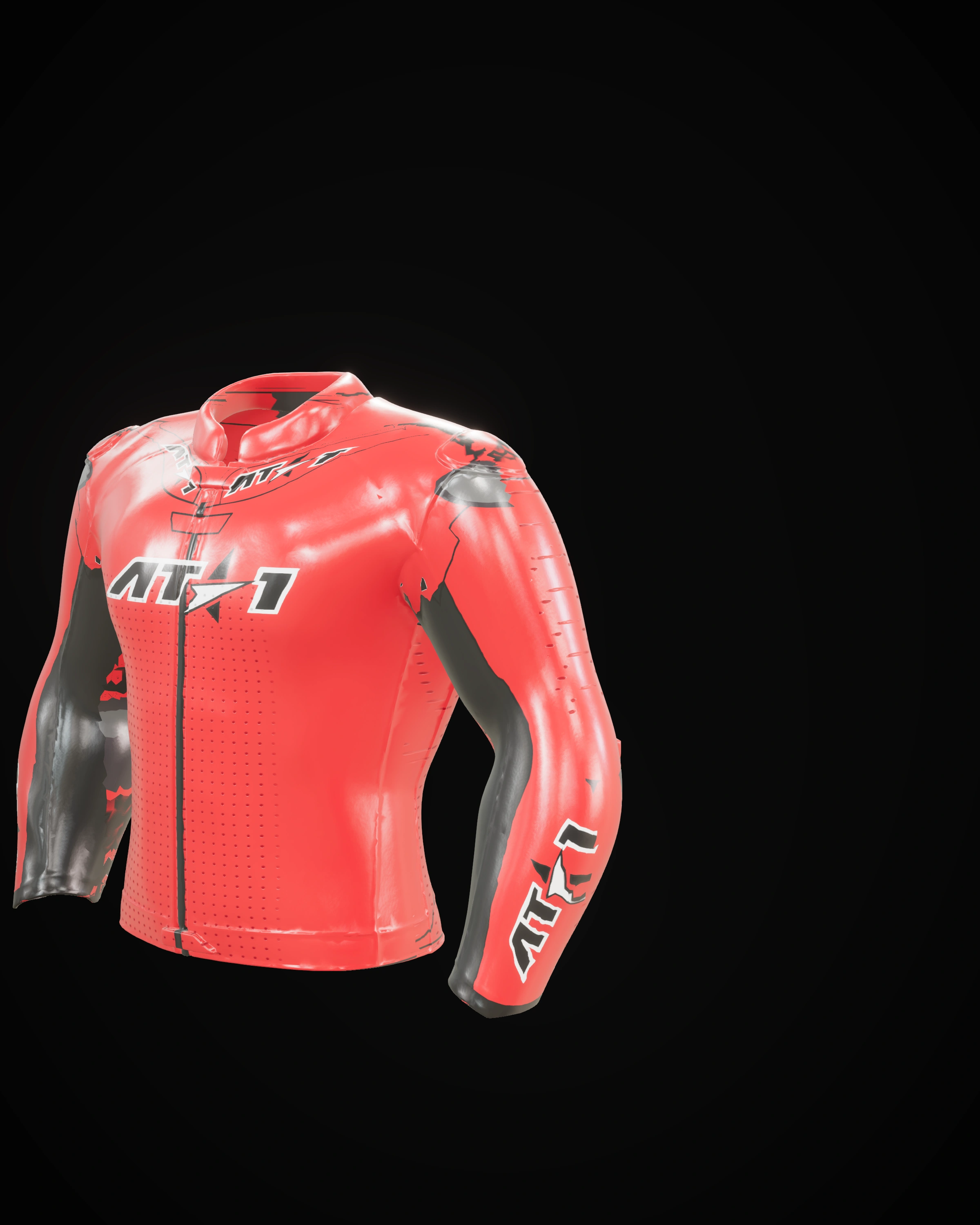 Trinidad Red Jacket — Sleeve detail