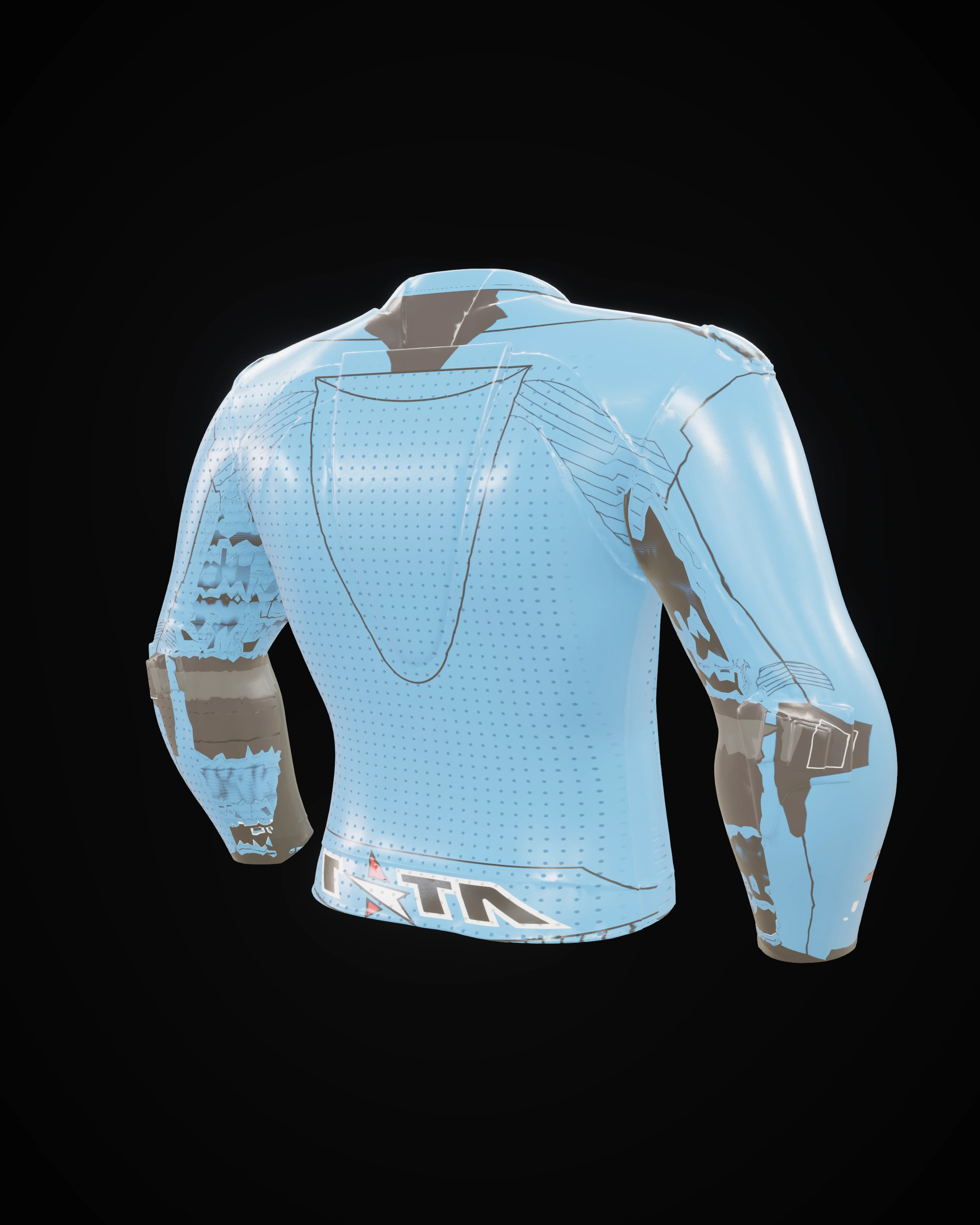 Velocity Blue Jacket — Back three-quarter