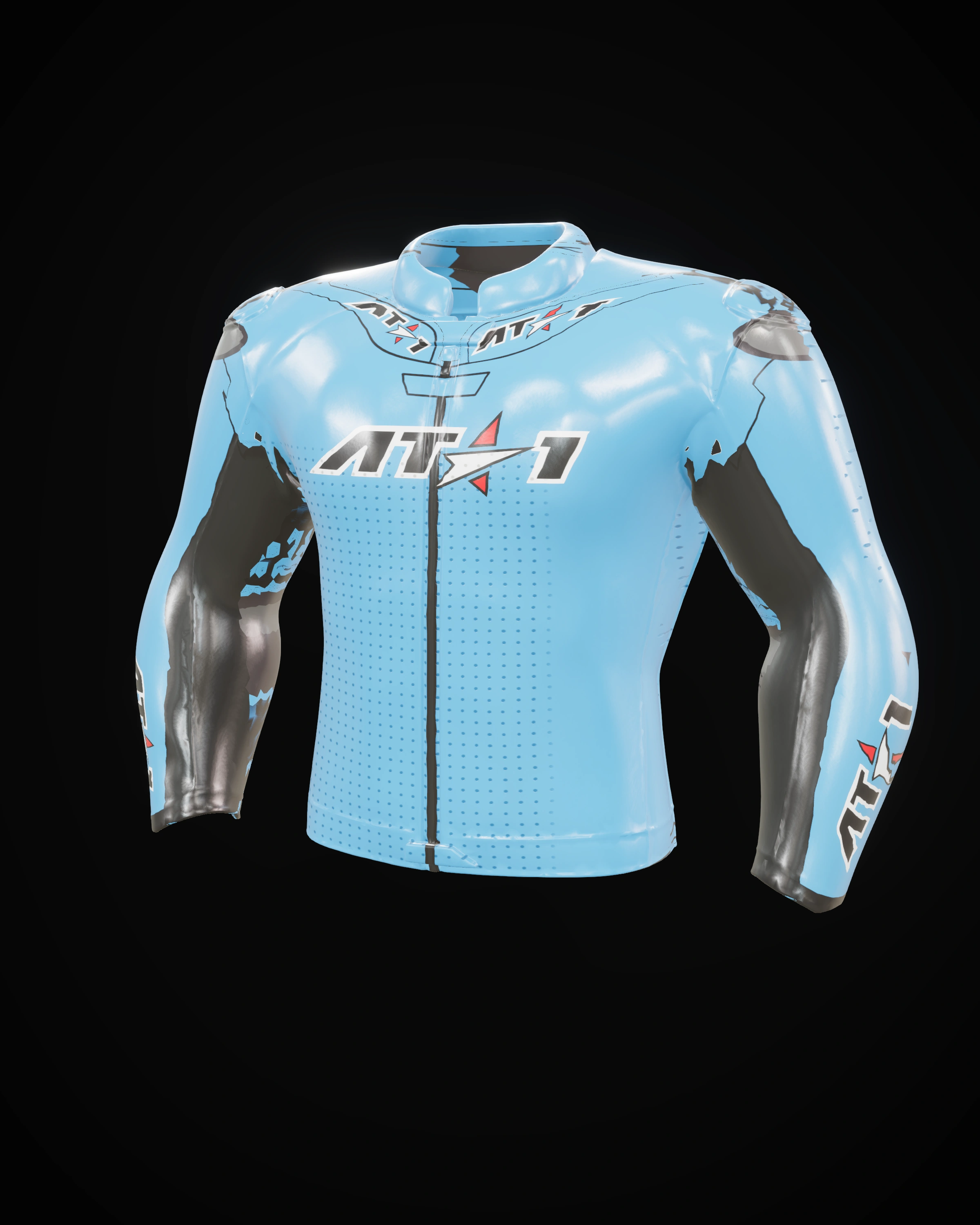 Velocity Blue Jacket — Back detail