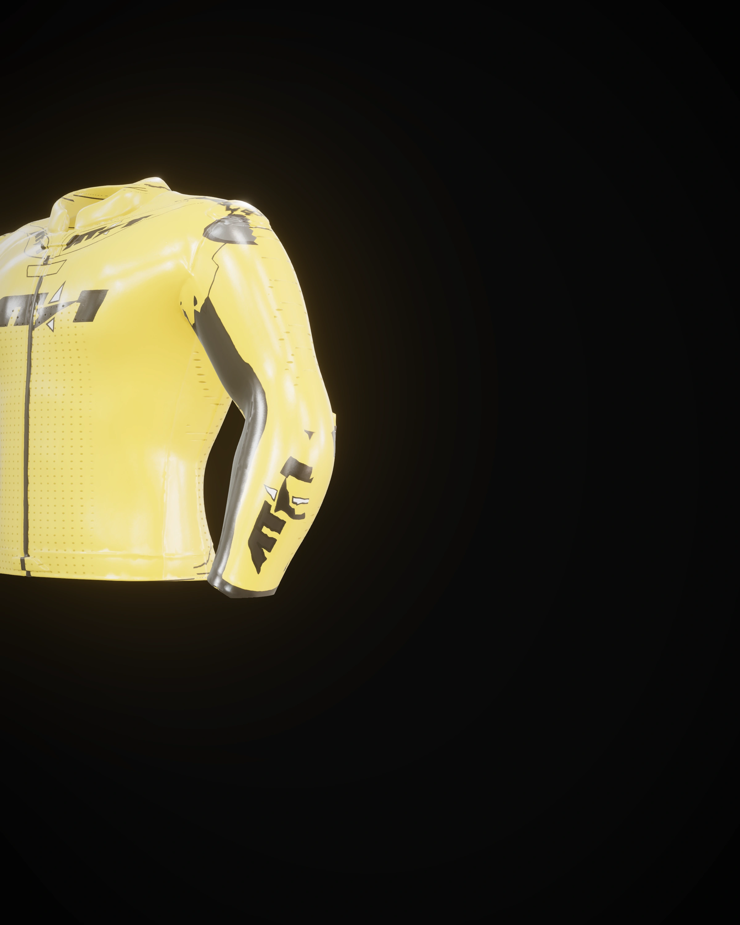 Velocity Yellow Jacket — Sleeve detail