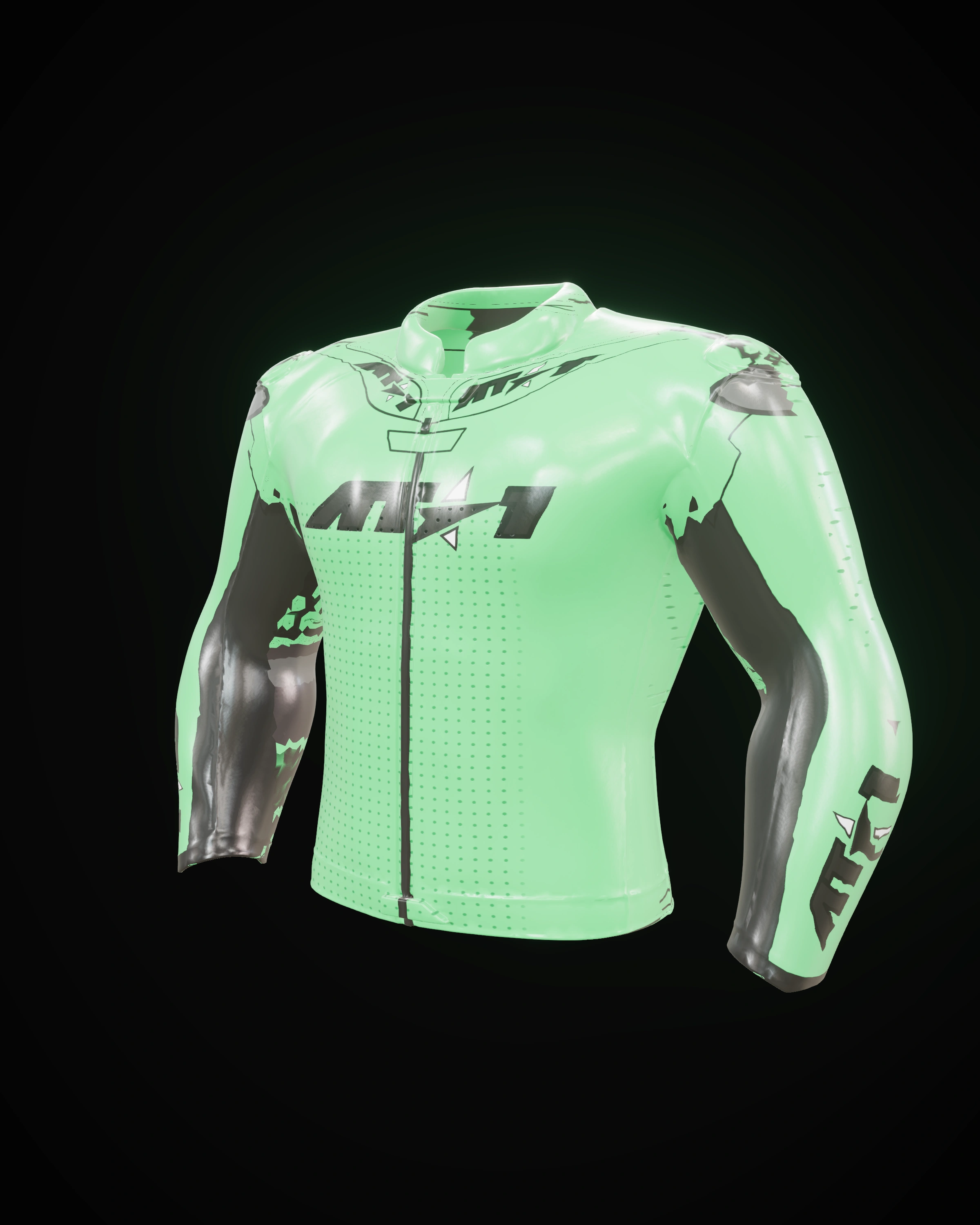 Venom Green Jacket motorcycle race jacket
