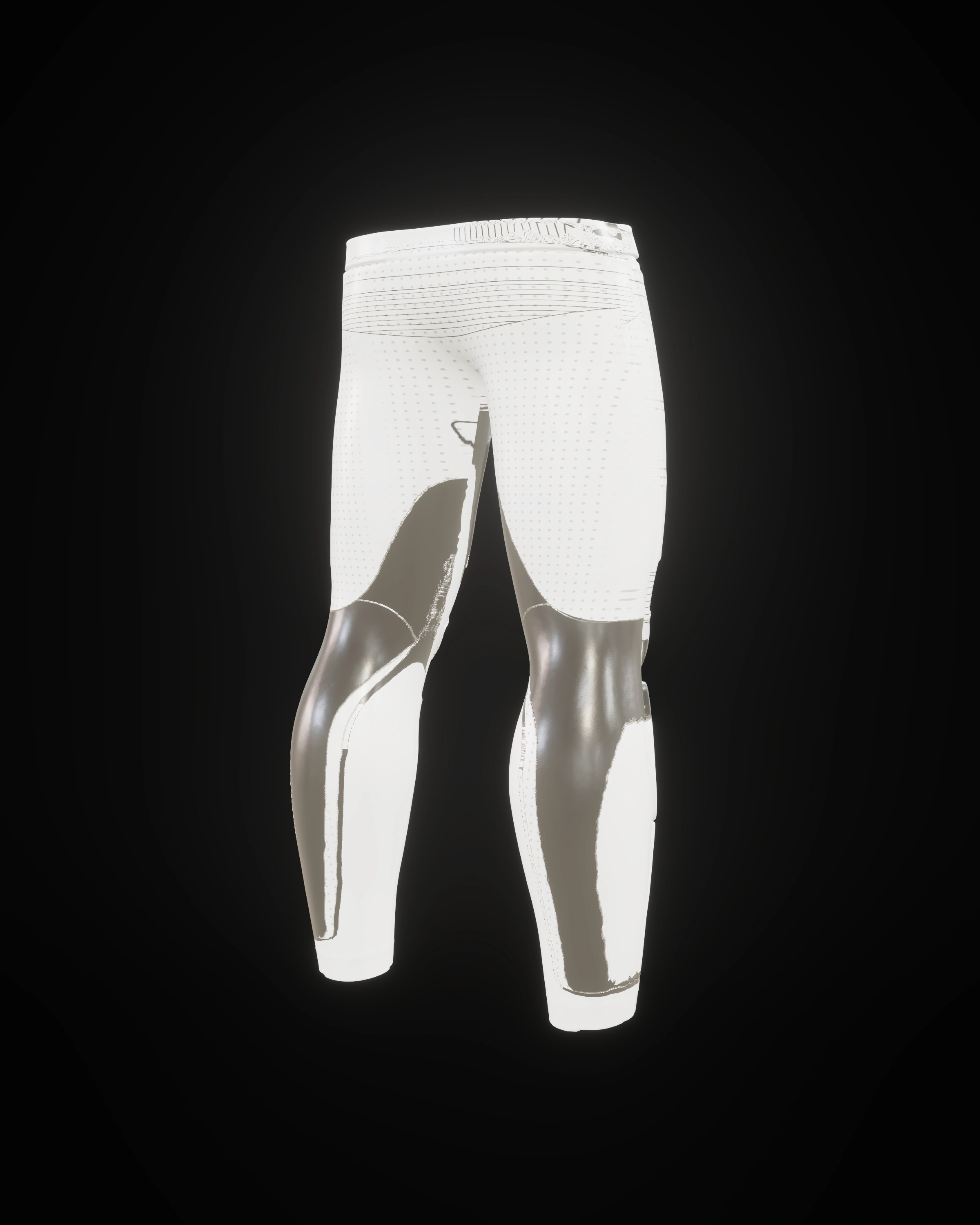 Arctic White Pants — Back three-quarter
