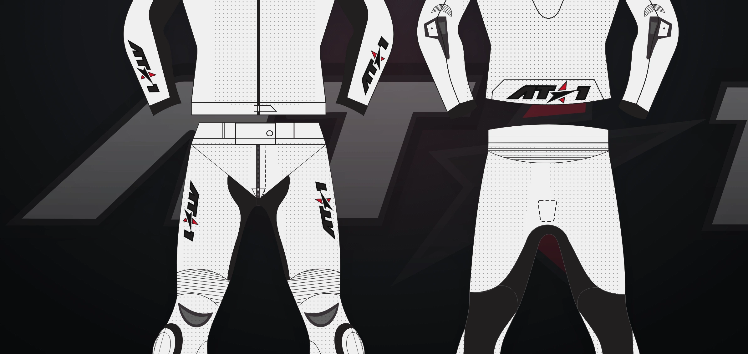 Arctic White Pants — Technical flat