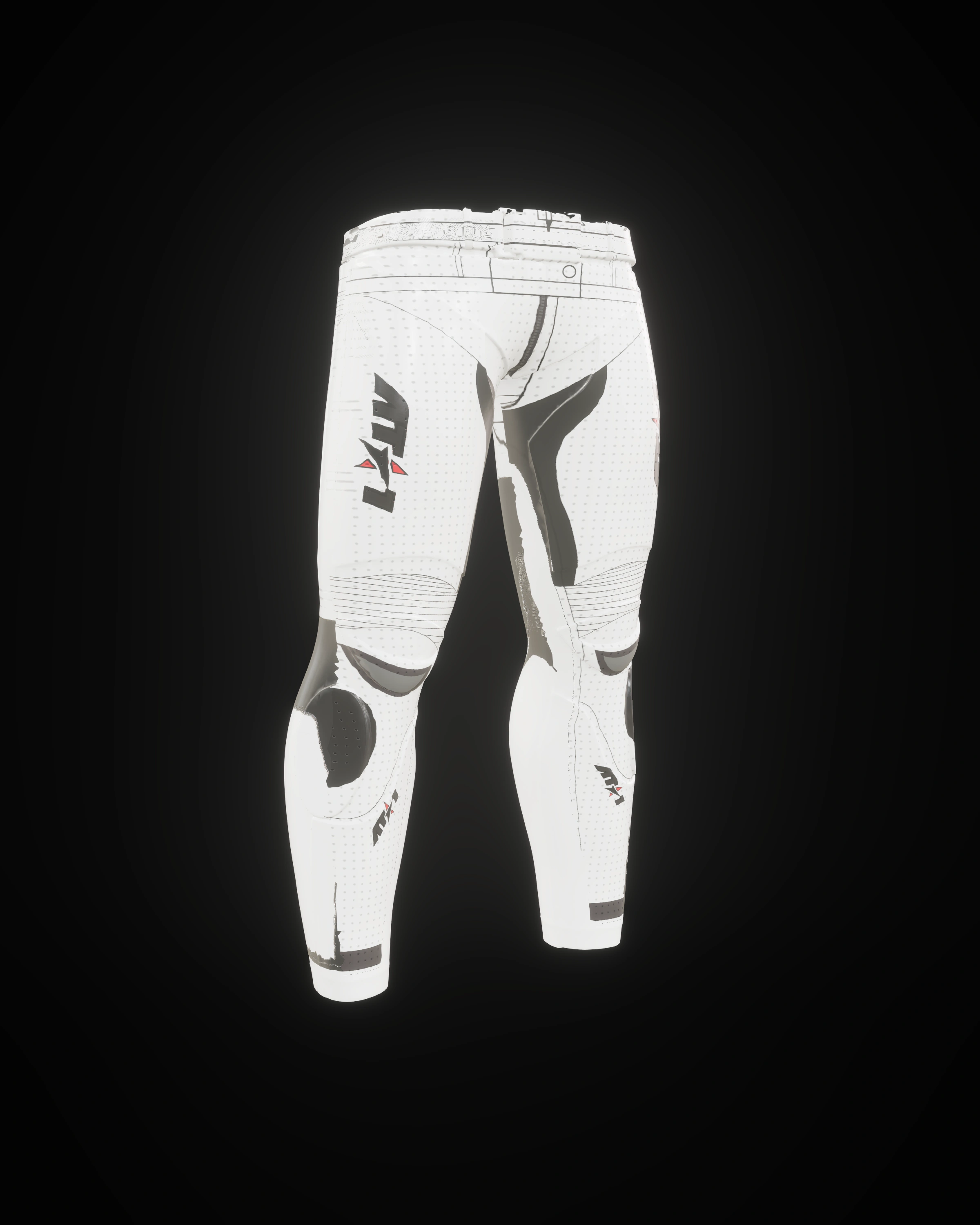 Arctic White Pants — Studio · front three-quarter (left)