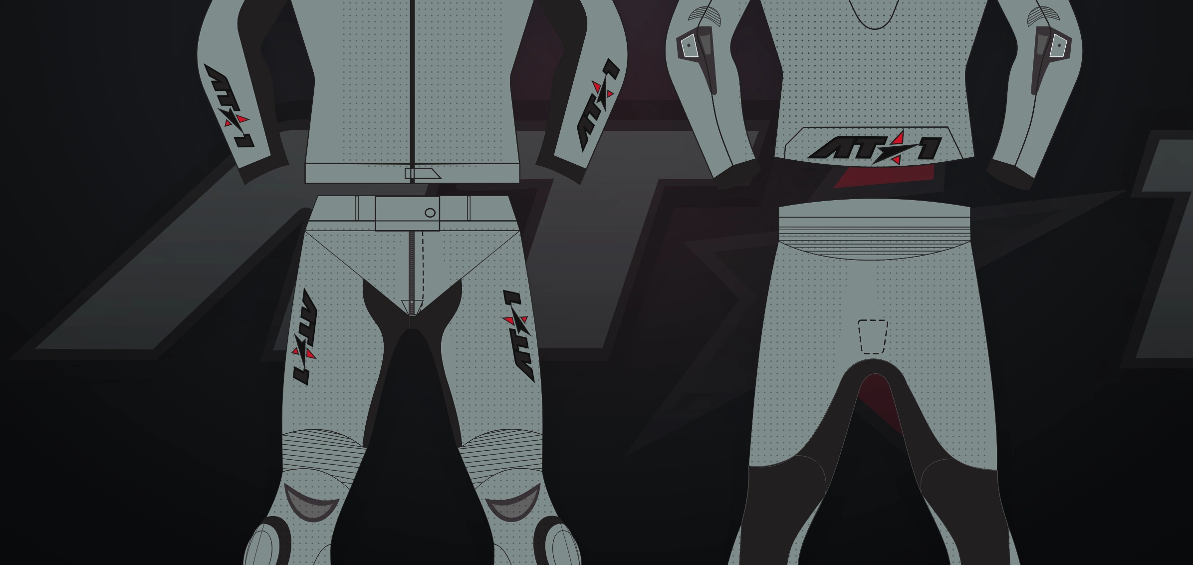 Gunmetal Pants — Technical flat