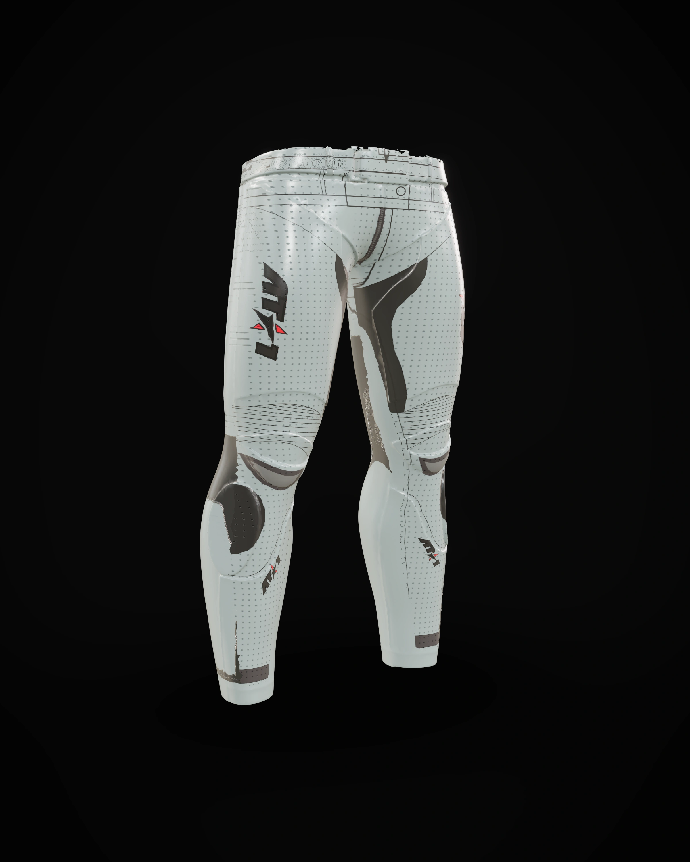 Gunmetal Pants — Studio · front three-quarter (left)