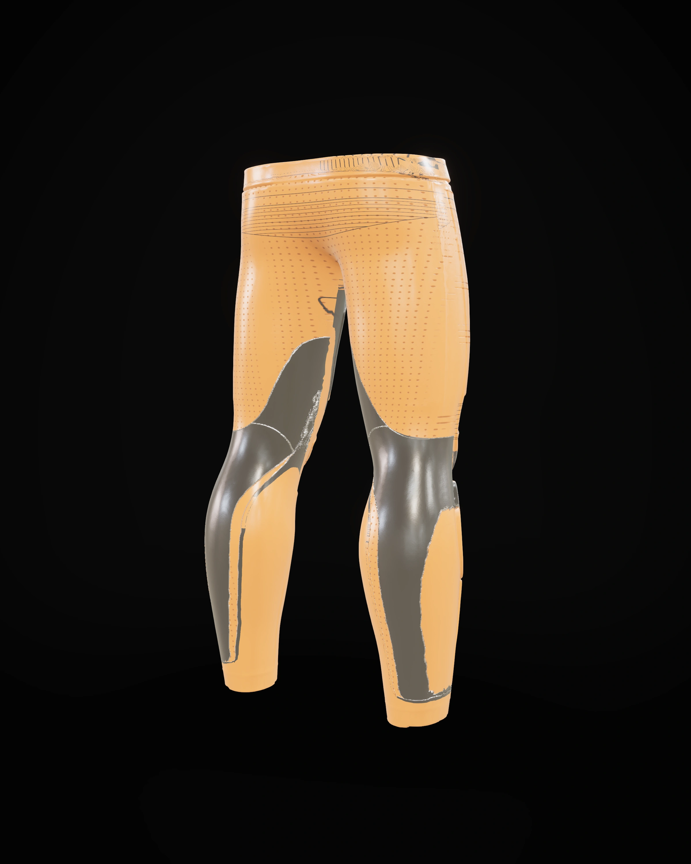 Inferno Orange Pants — Back three-quarter