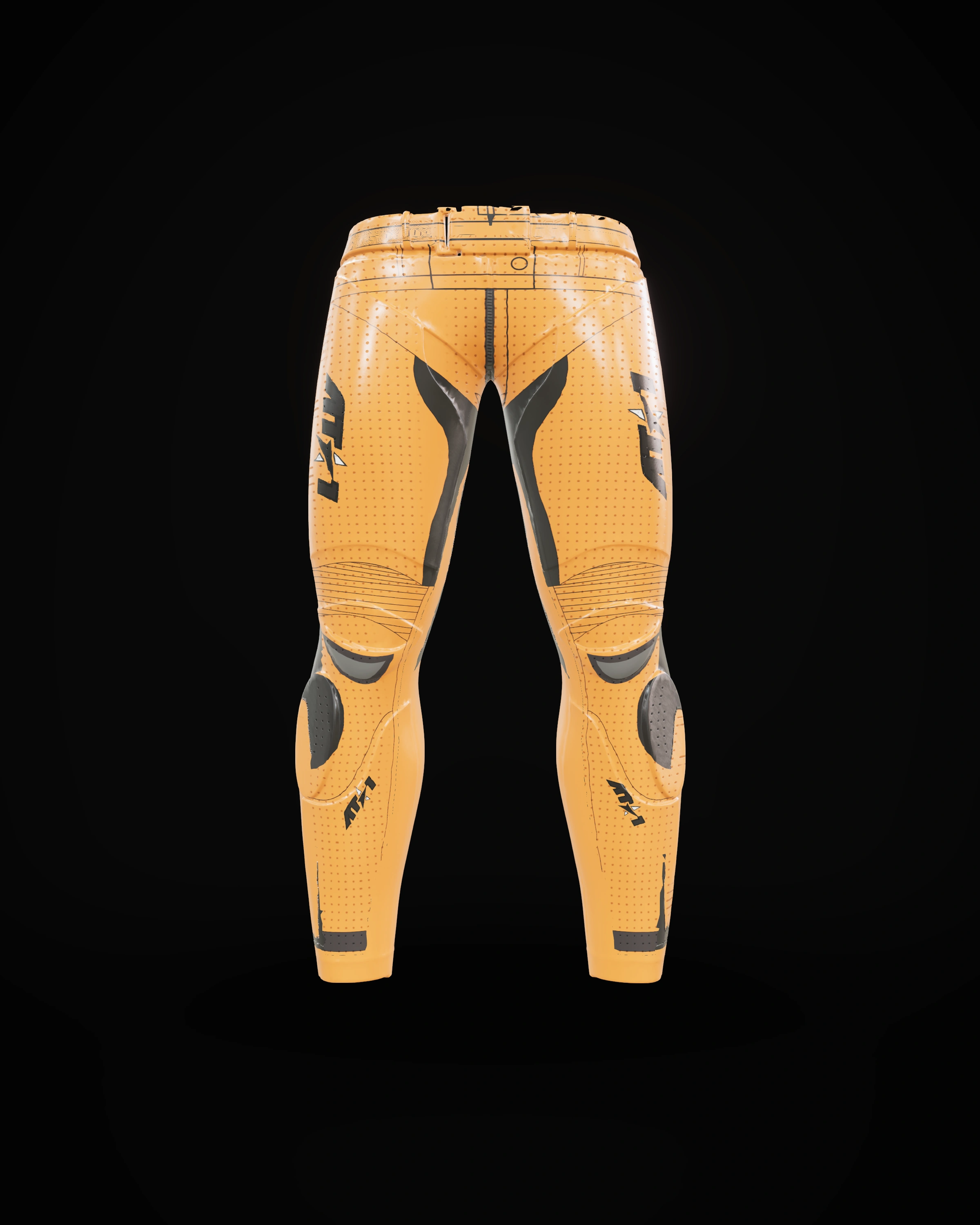Inferno Orange Pants — Front