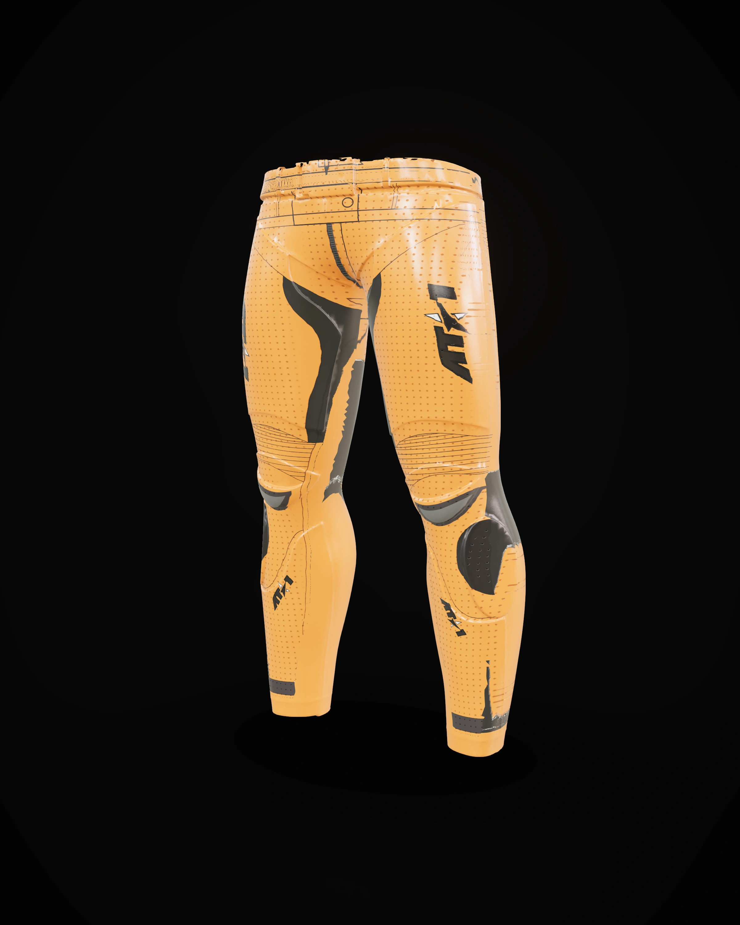 Inferno Orange Pants motorcycle race pants