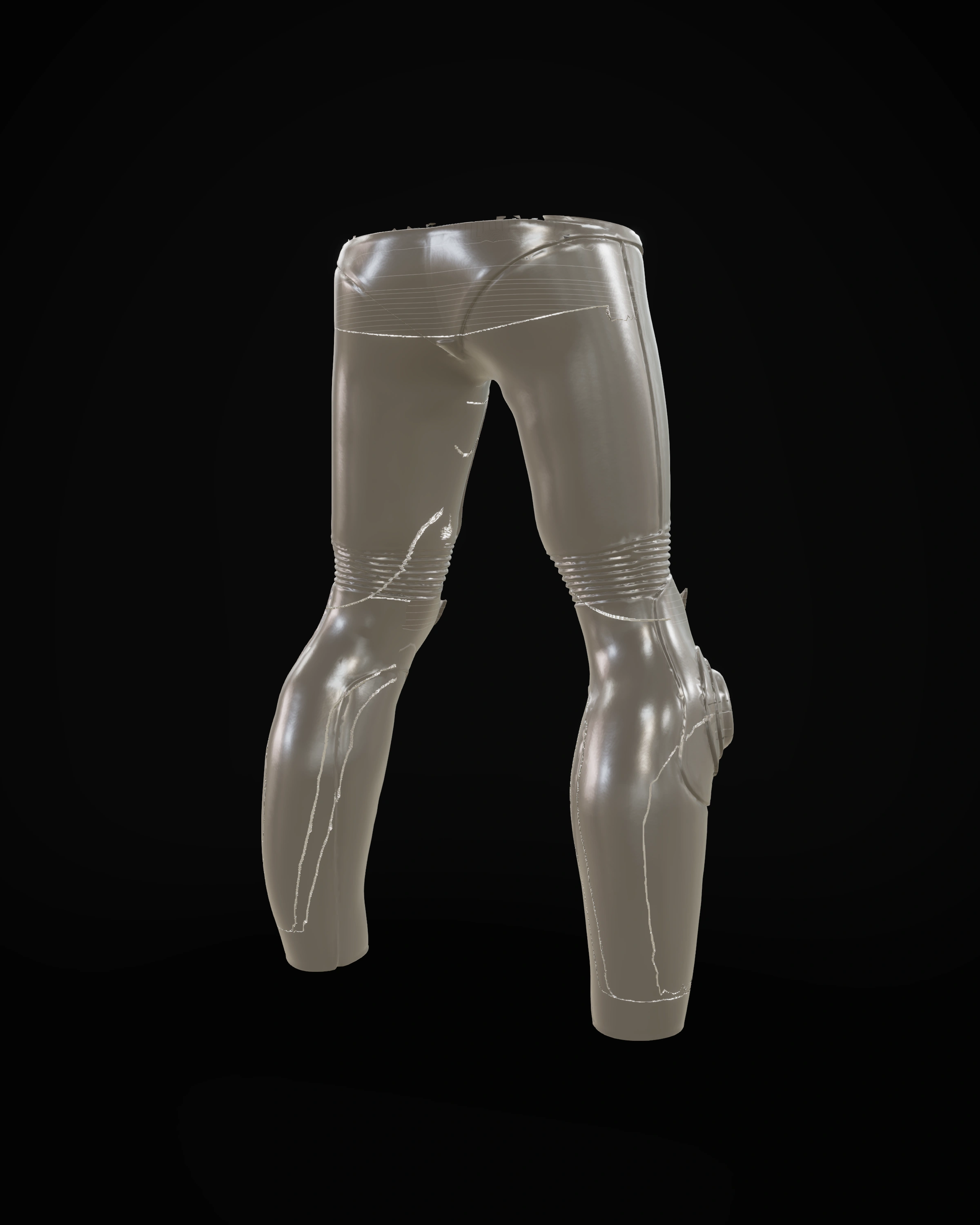 Phantom Black Pants — Back three-quarter