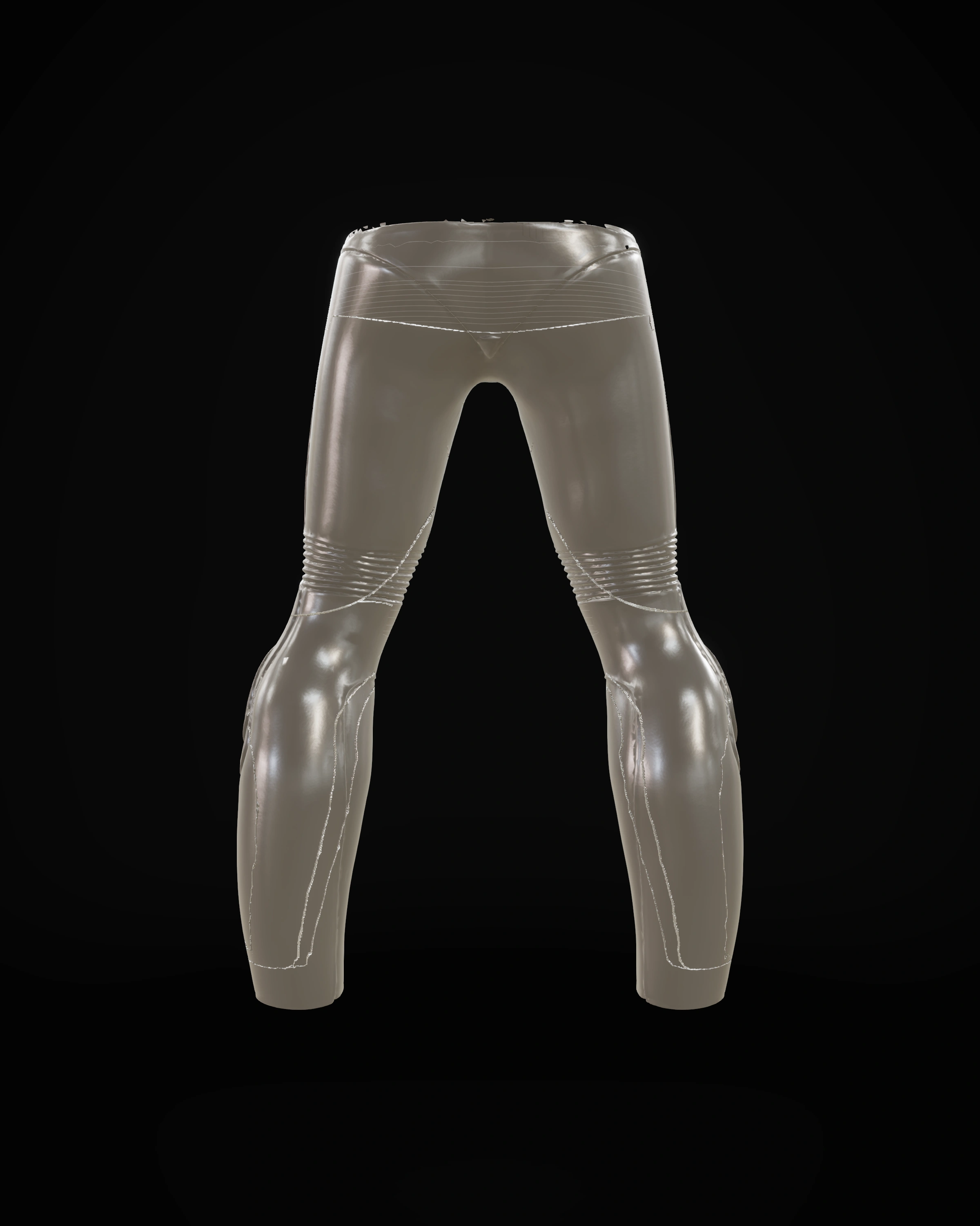 Phantom Black Pants — Back