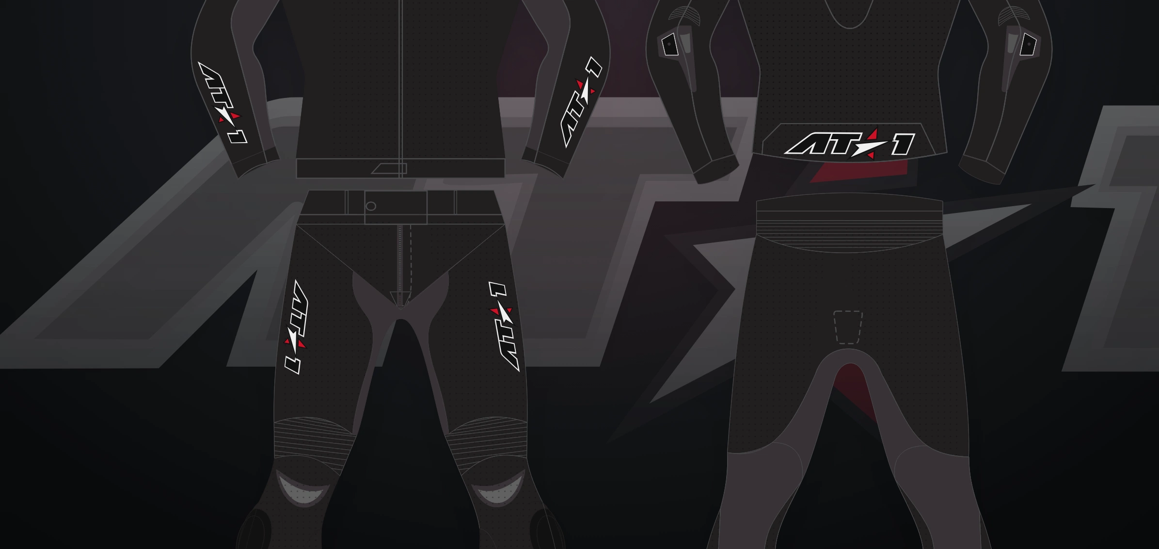 Phantom Black Pants — Technical flat