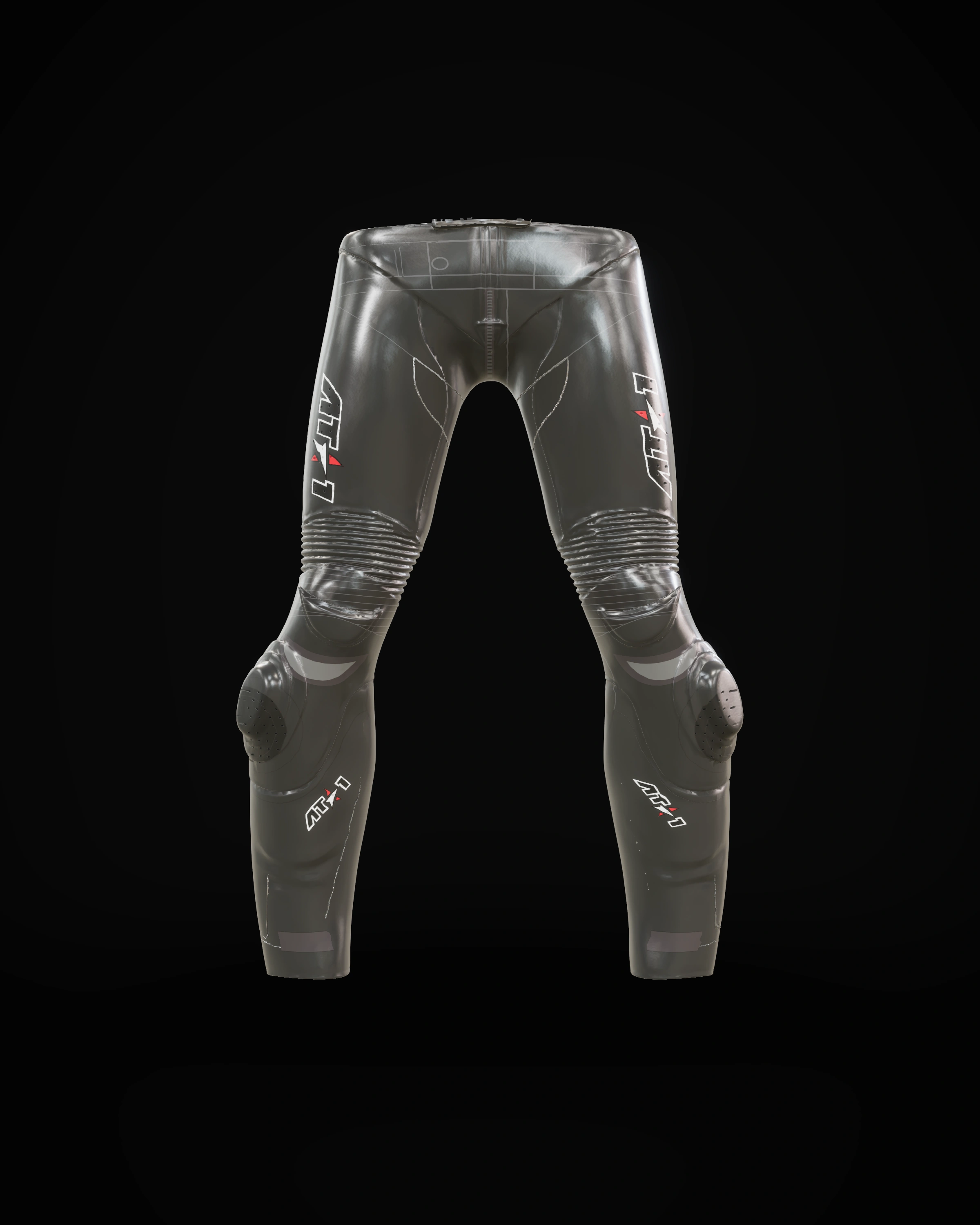 Phantom Black Pants — Front