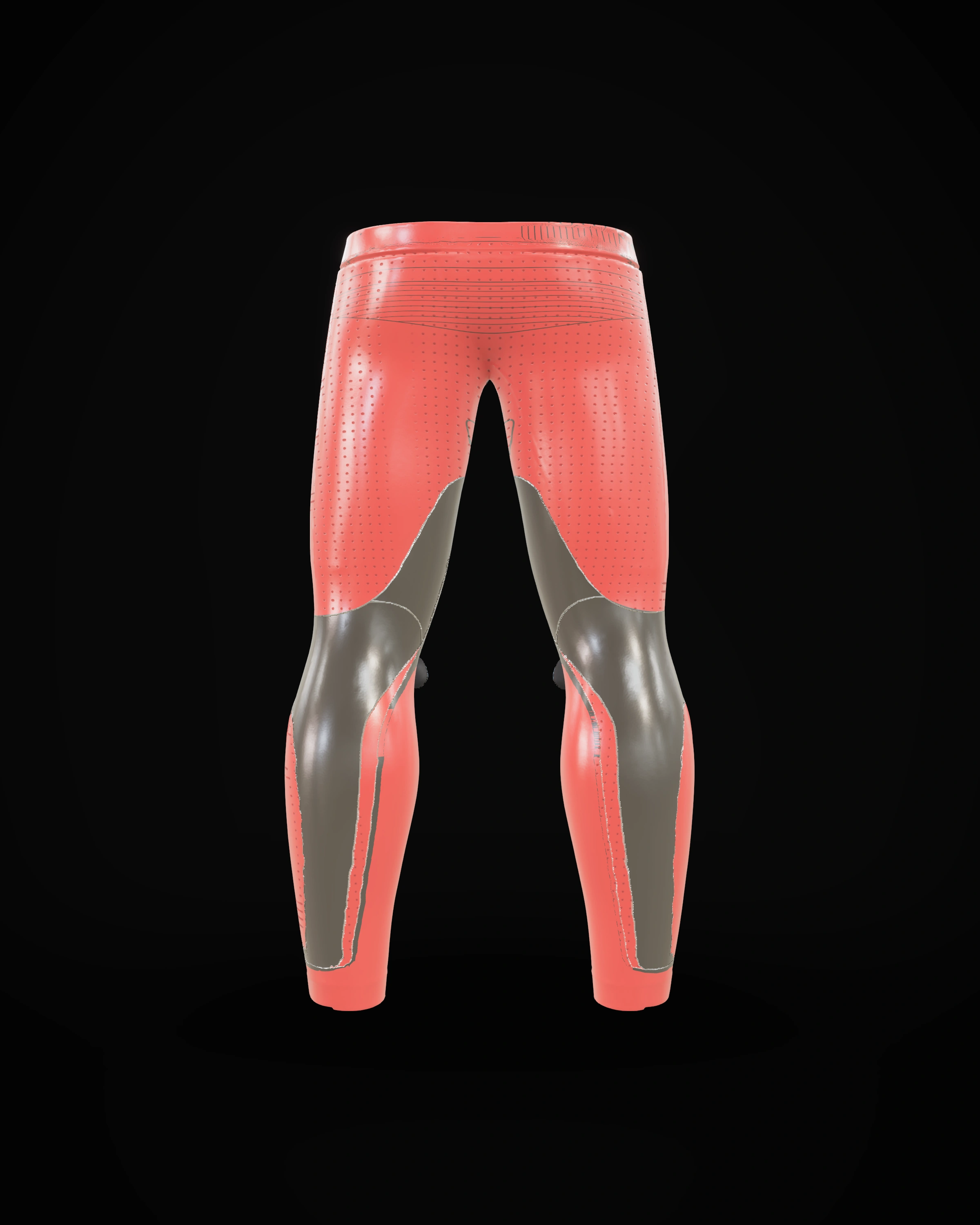 Trinidad Red Pants — Back three-quarter