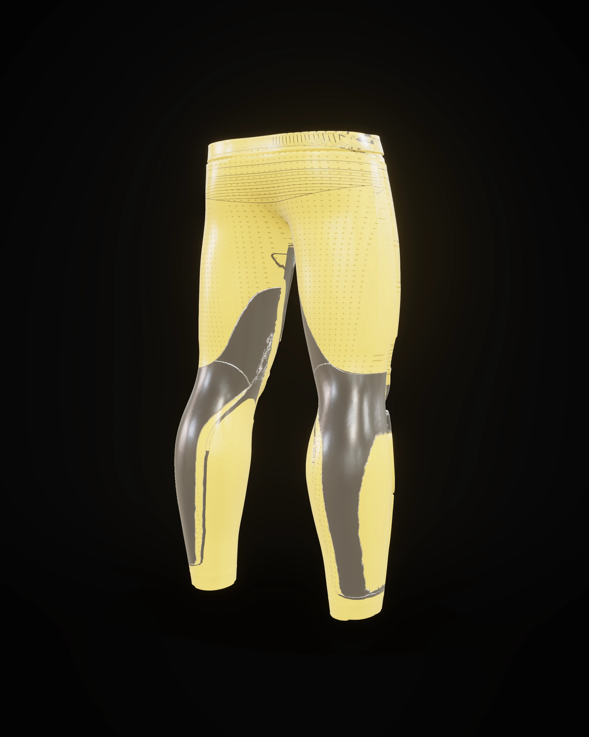 Velocity Yellow Pants — Back three-quarter