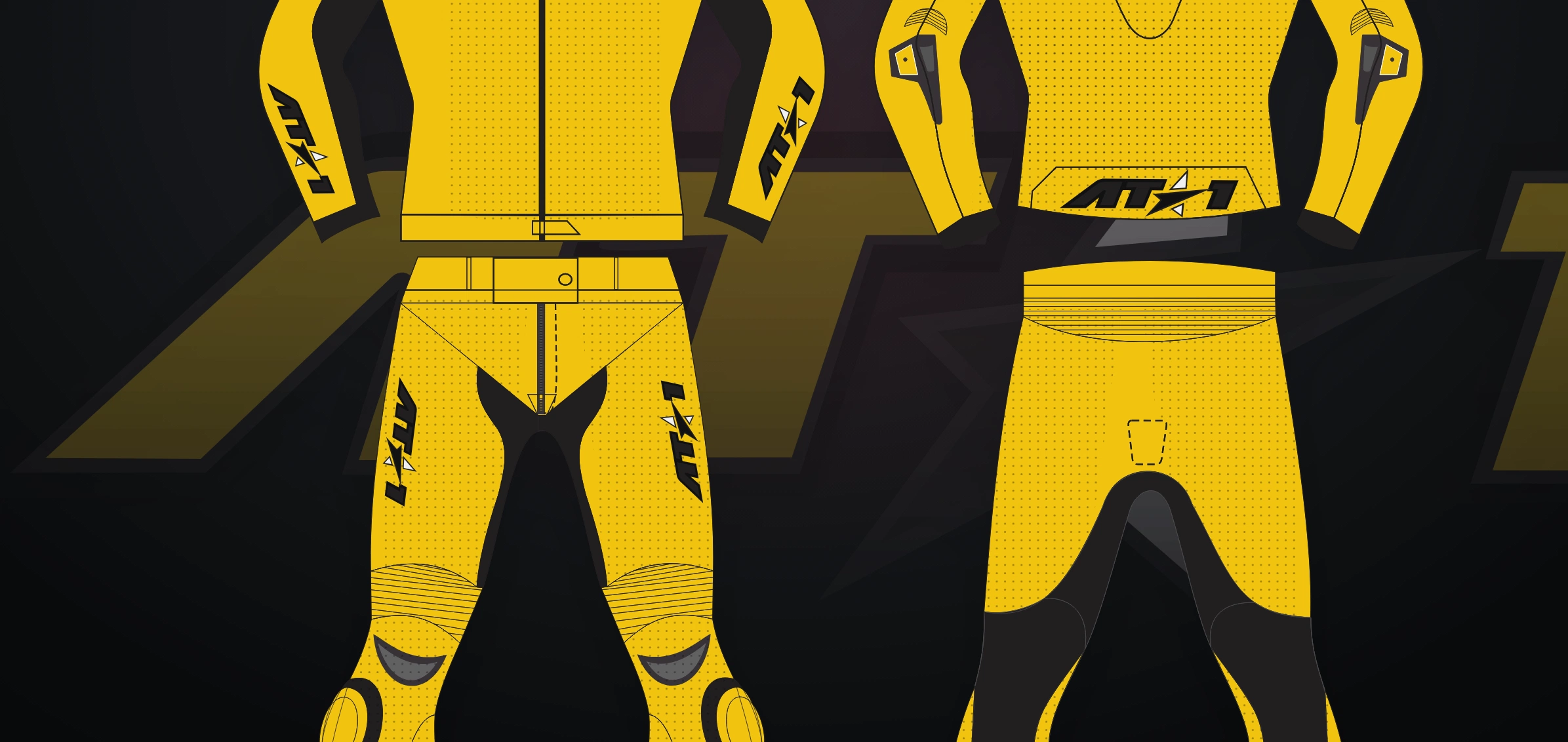 Velocity Yellow Pants — Technical flat