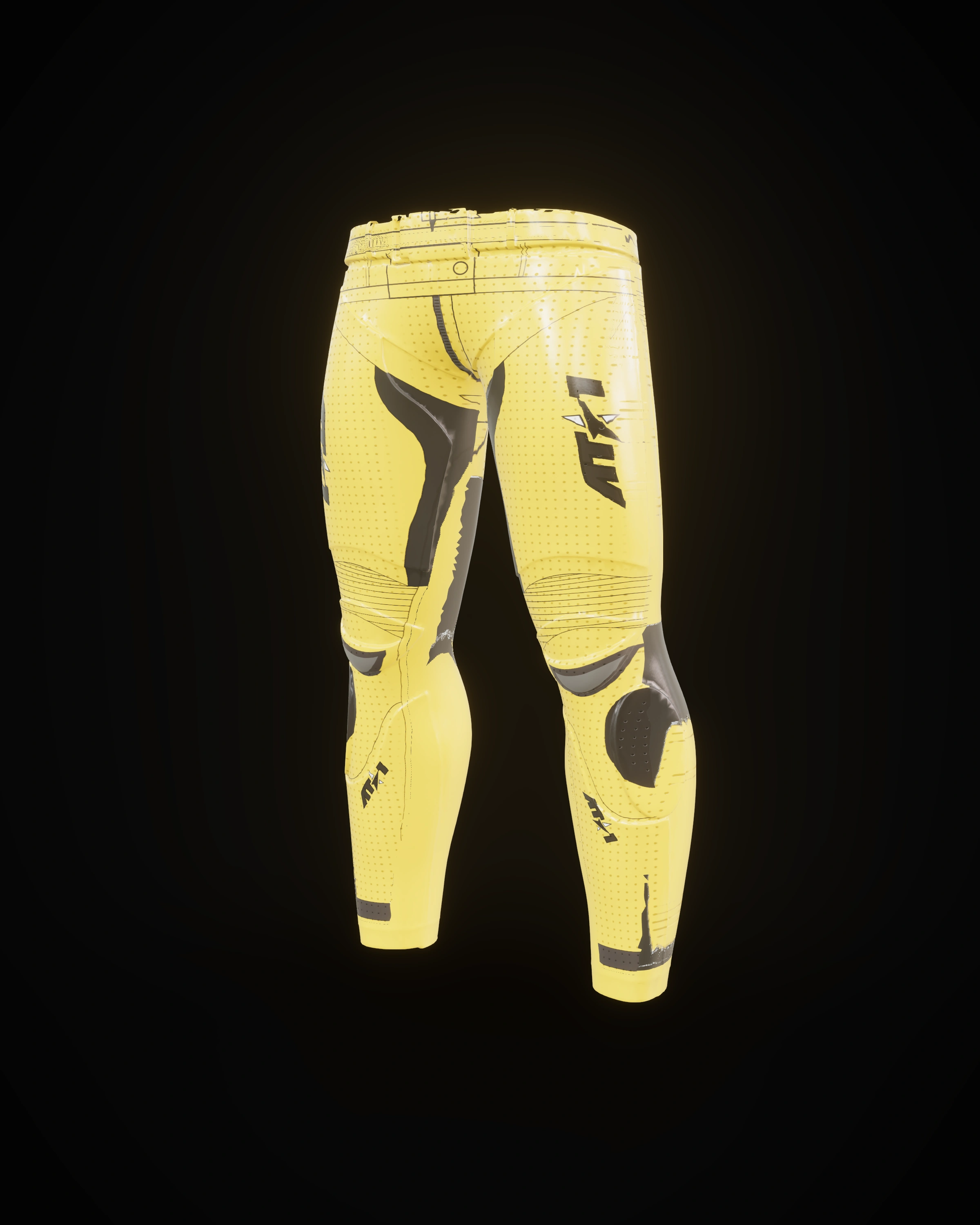 Velocity Yellow Pants motorcycle race pants