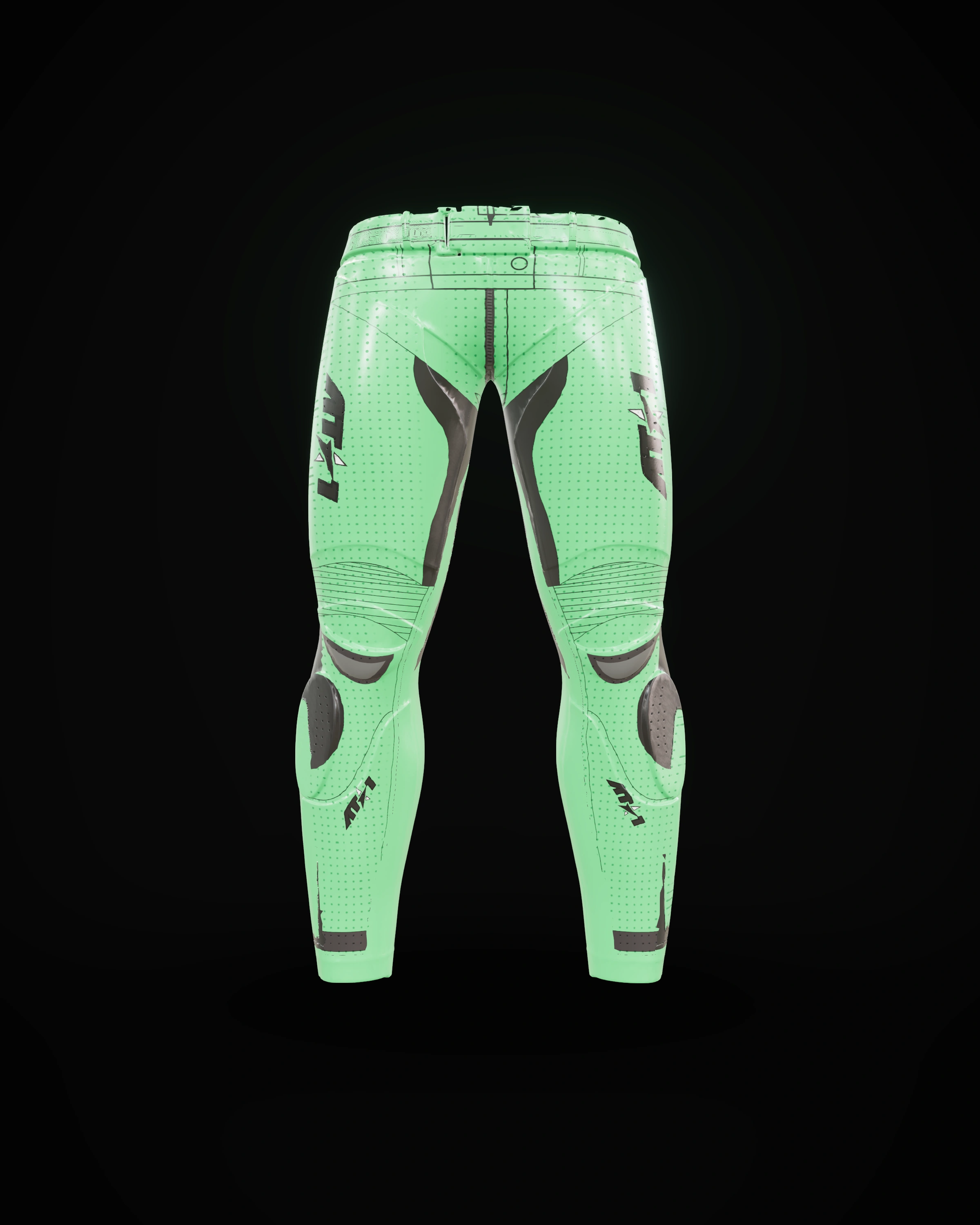 Venom Green Pants — Front