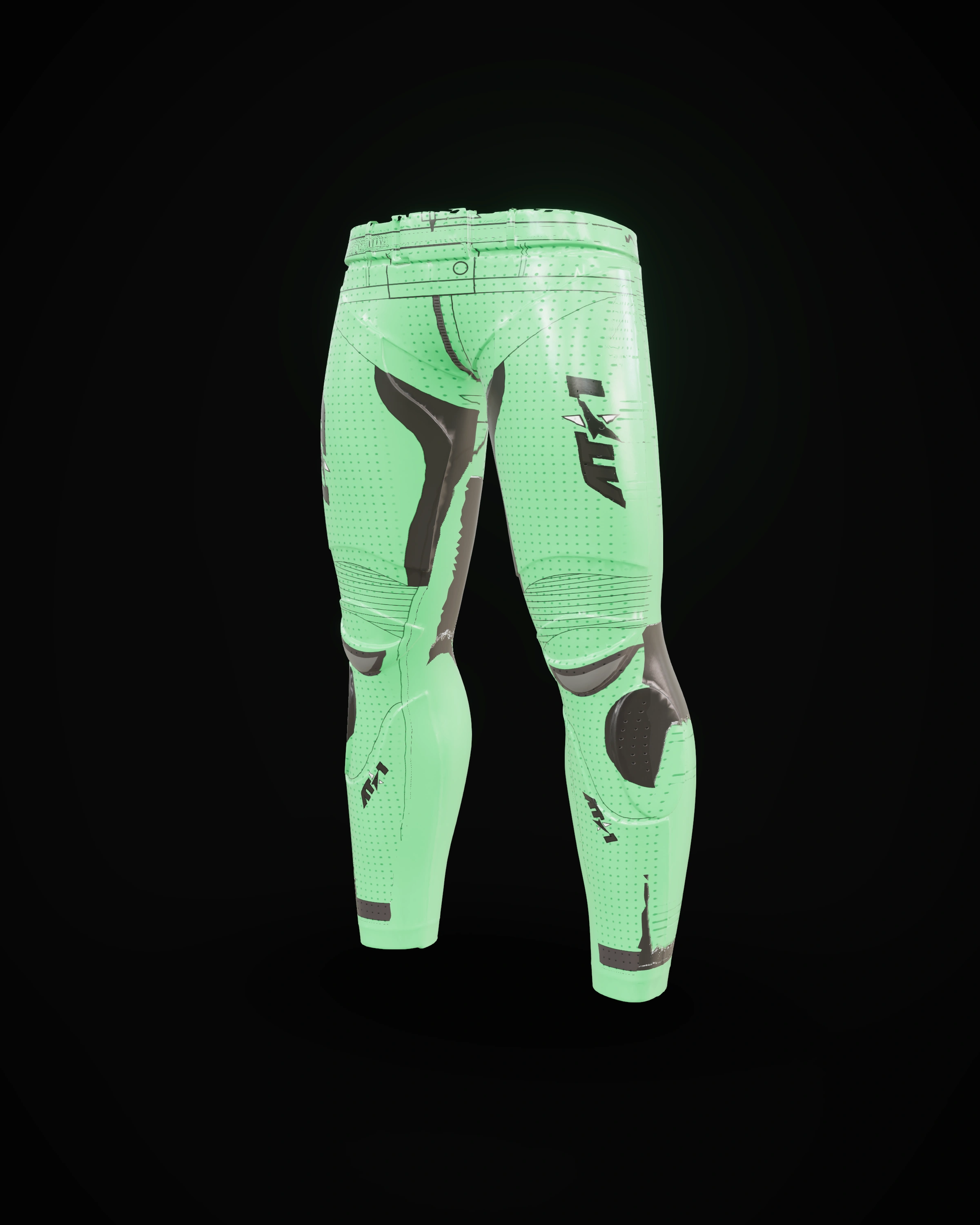 Venom Green Pants motorcycle race pants