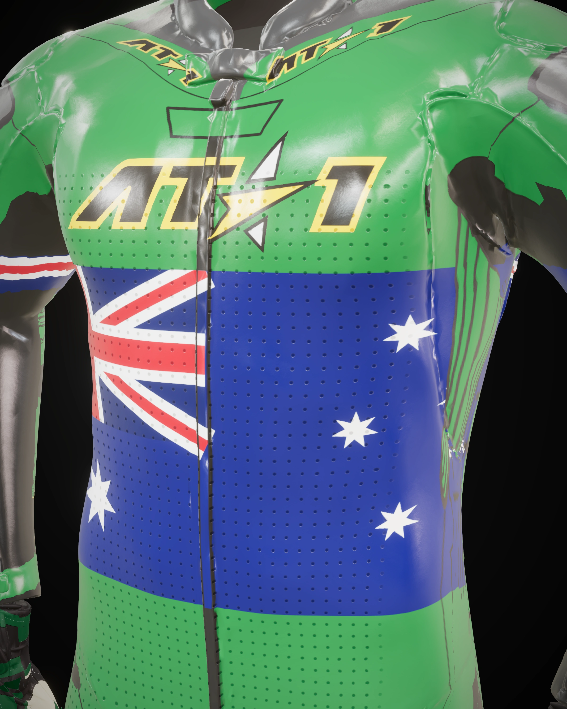 Green & Gold — Back detail