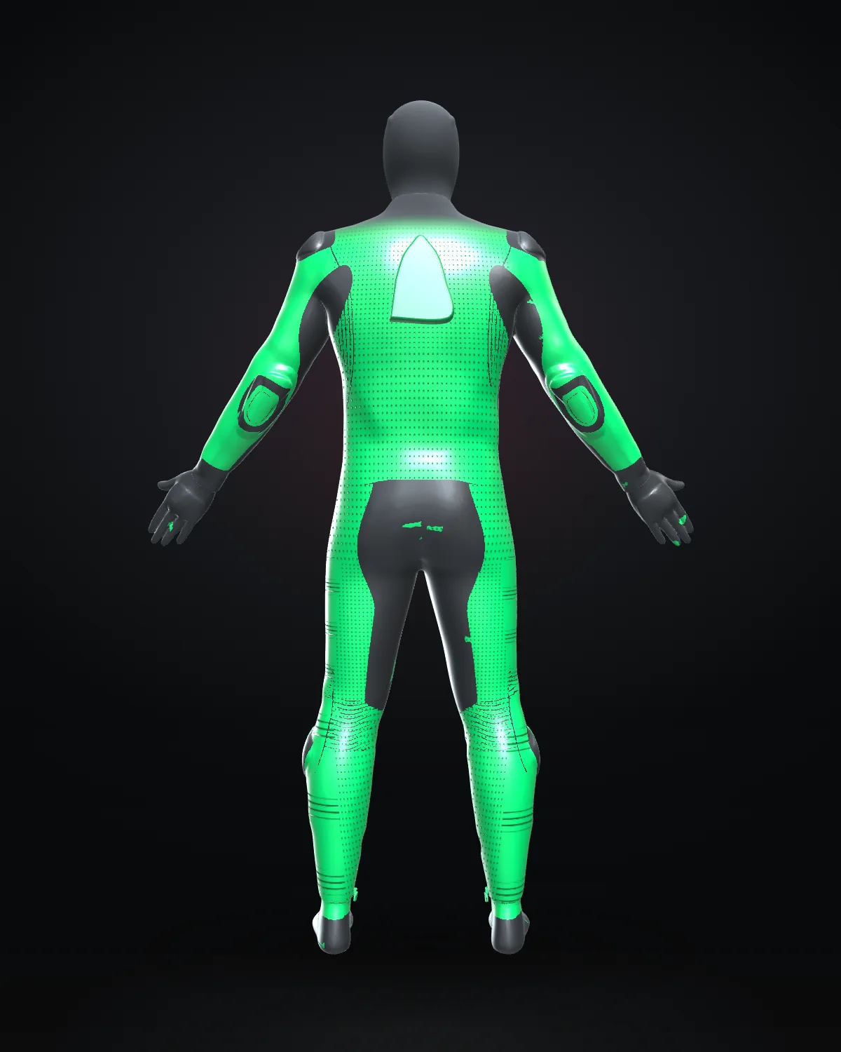 Green & Gold — Back