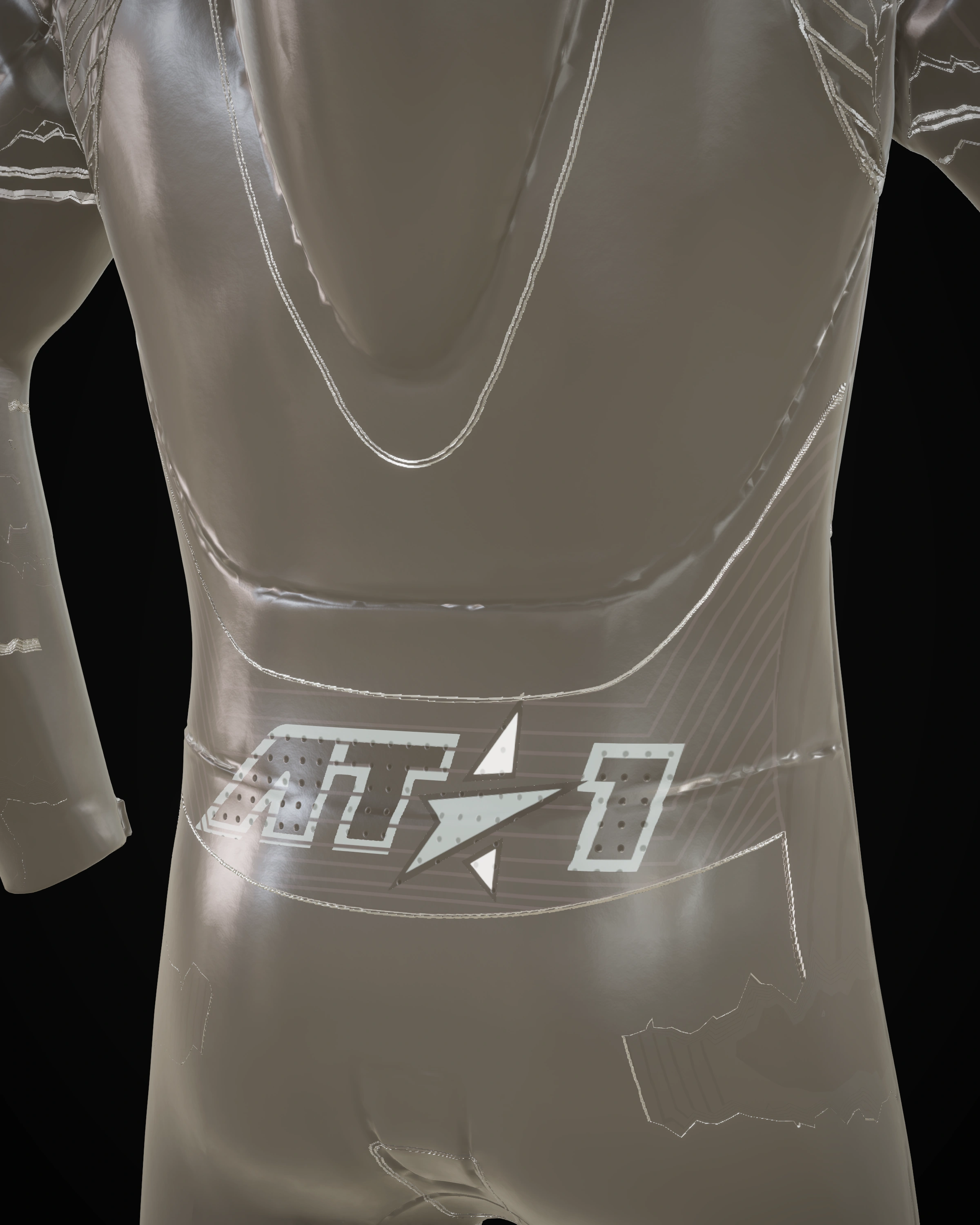 Black Steel — Shoulder detail