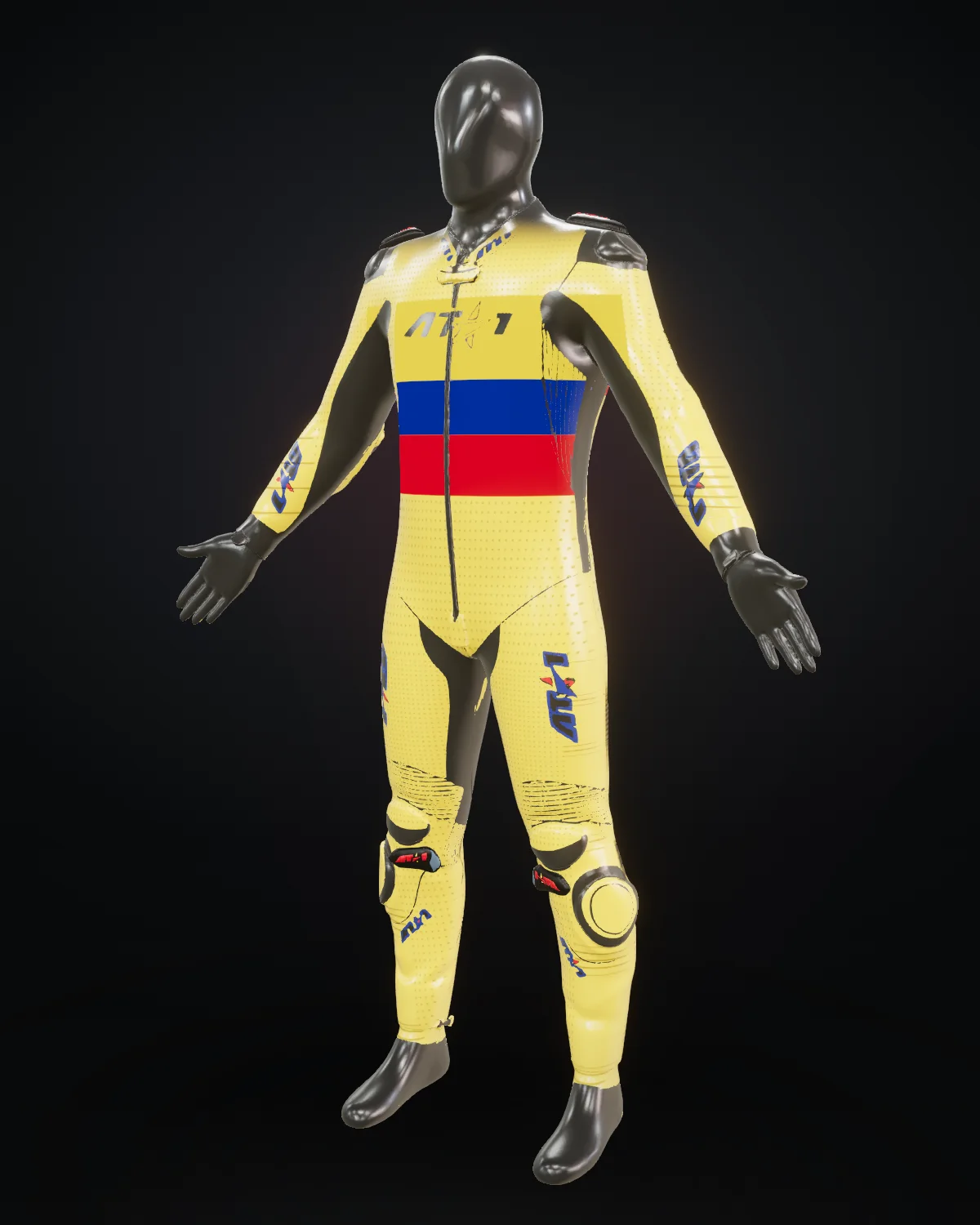 Colombia custom motorcycle race suit