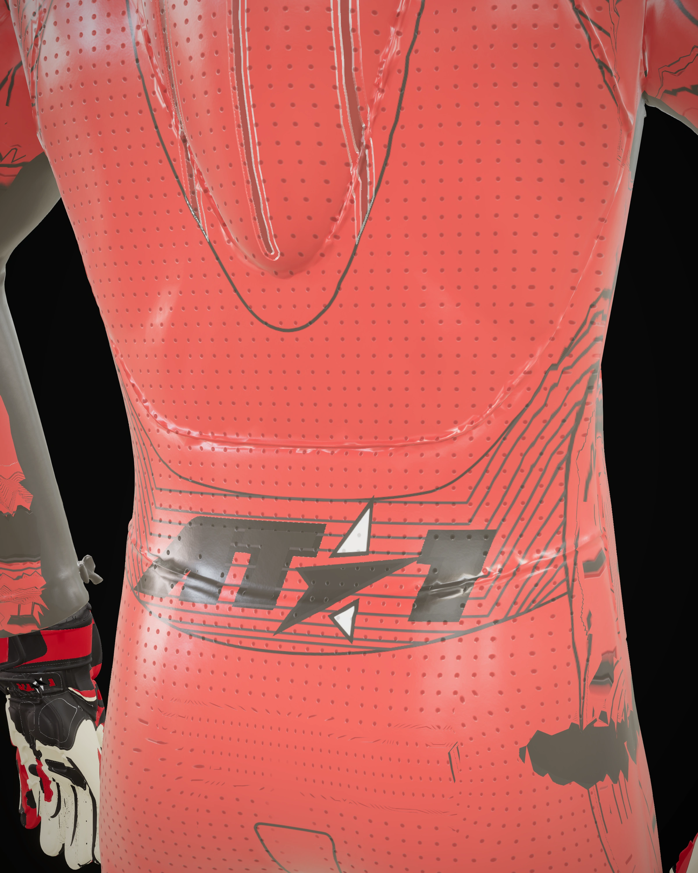 Crimson GP — Shoulder detail