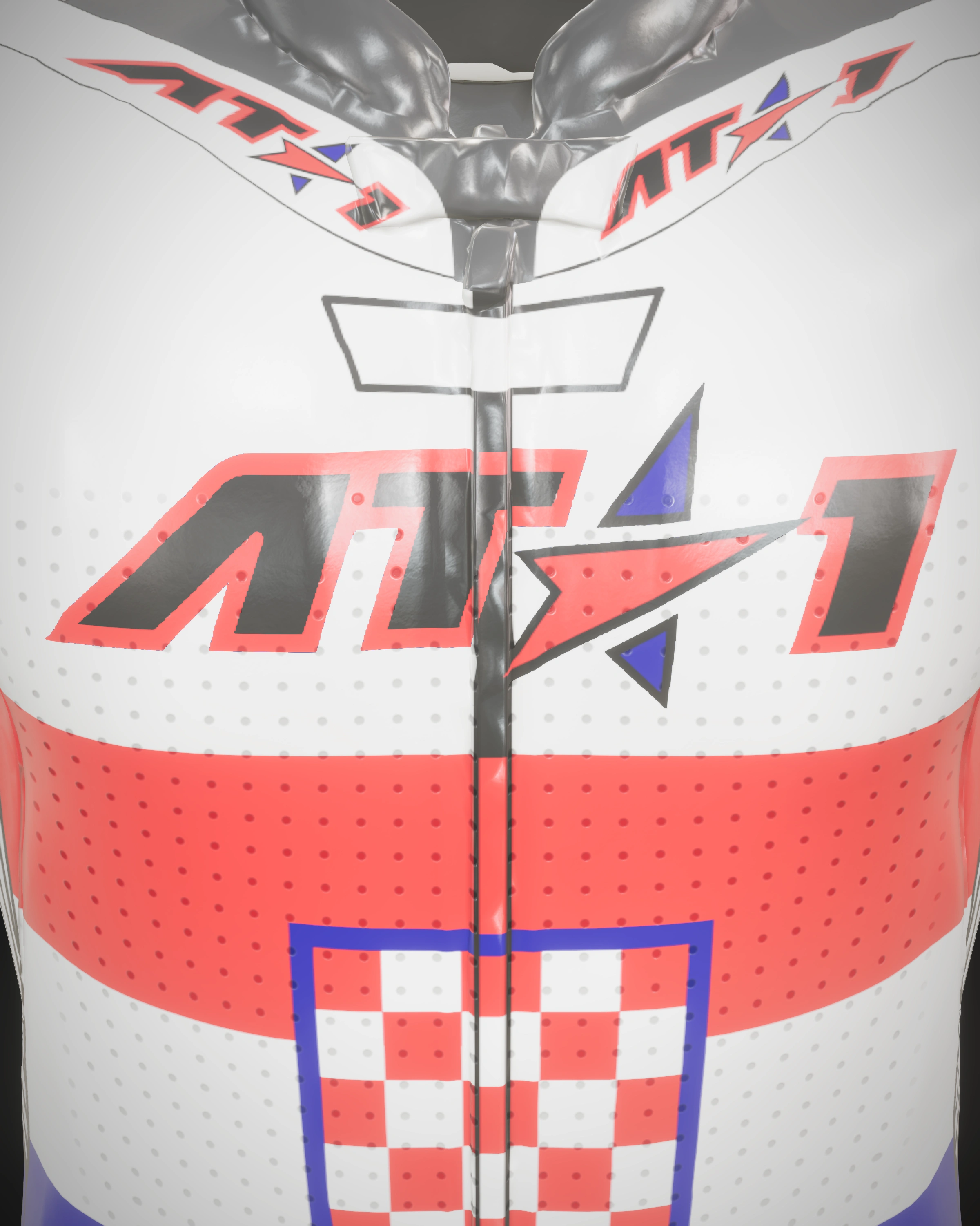 Hrvatska — Collar & zip detail