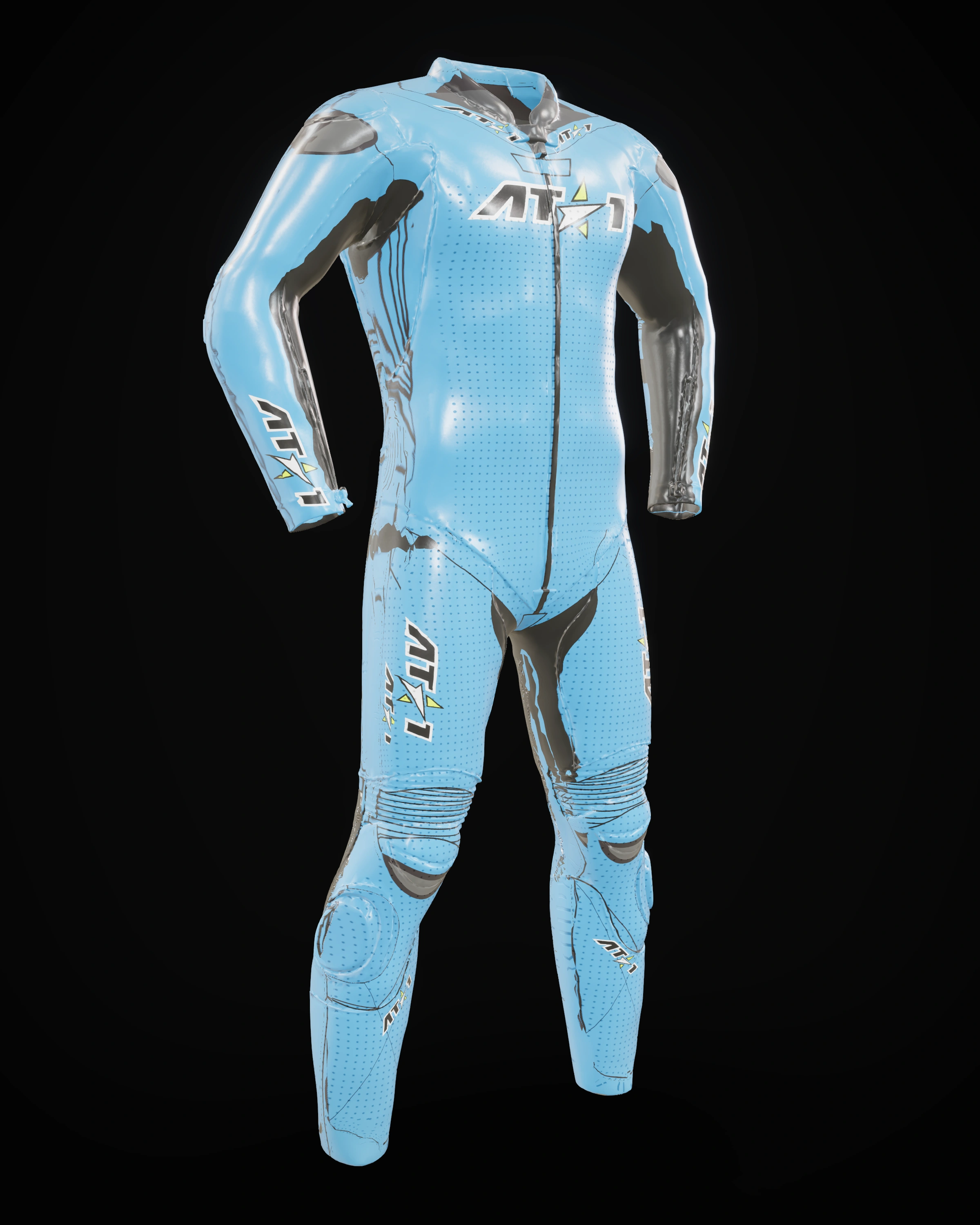 Electric Blue — Studio · front three-quarter (left)