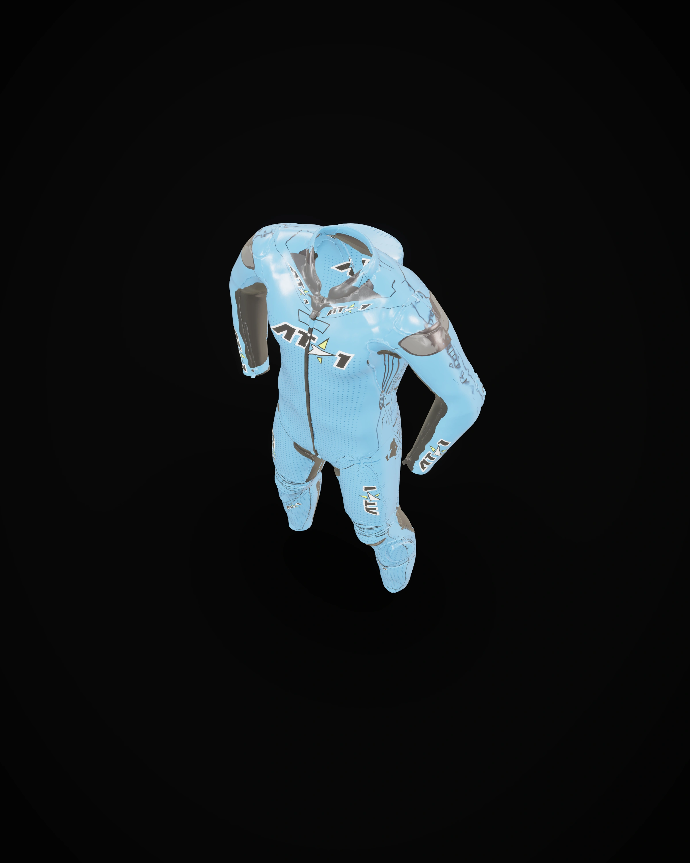 Electric Blue — Studio · high angle