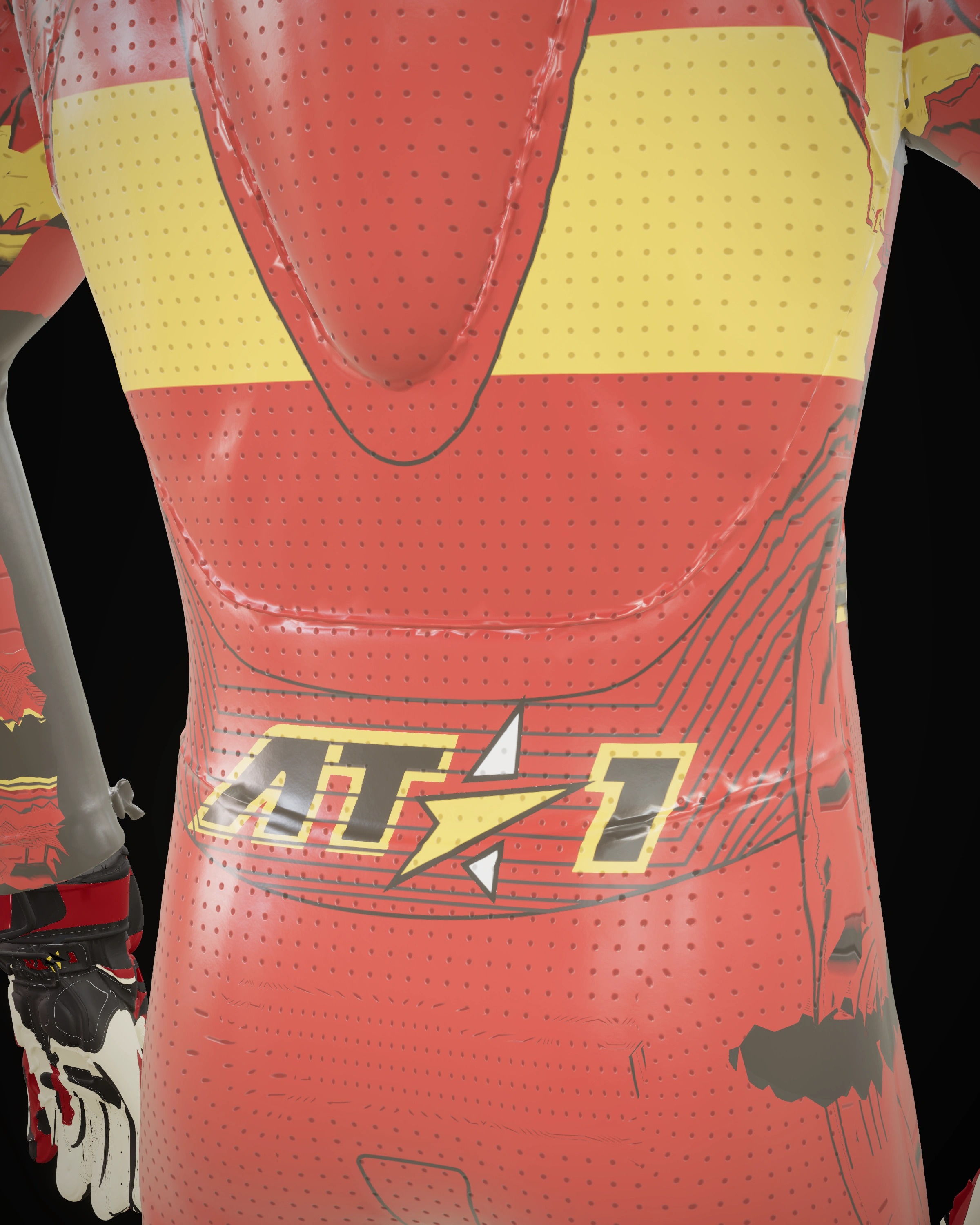 España Roja — Shoulder detail
