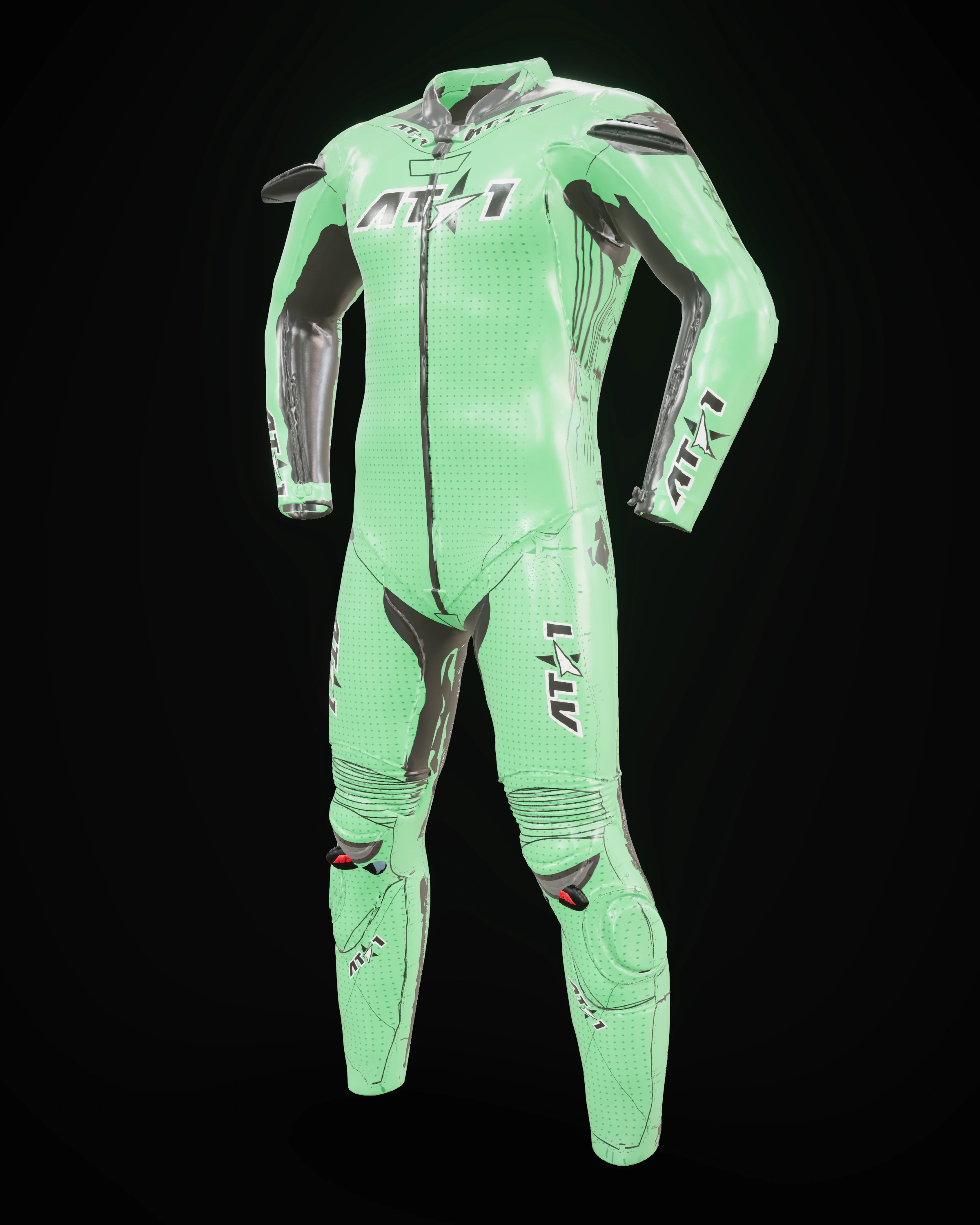 Forest Charge custom motorcycle race suit