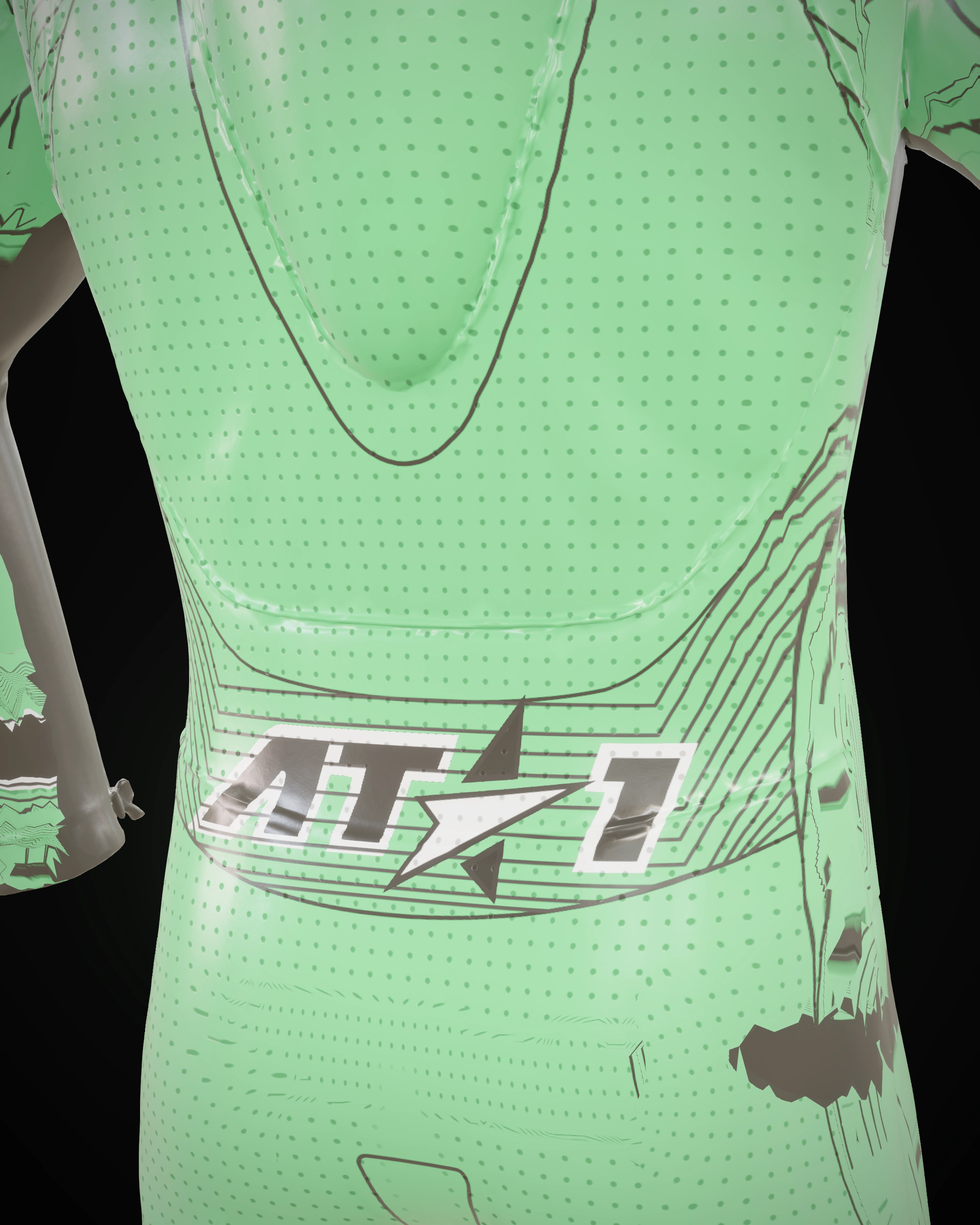 Forest Charge — Shoulder detail