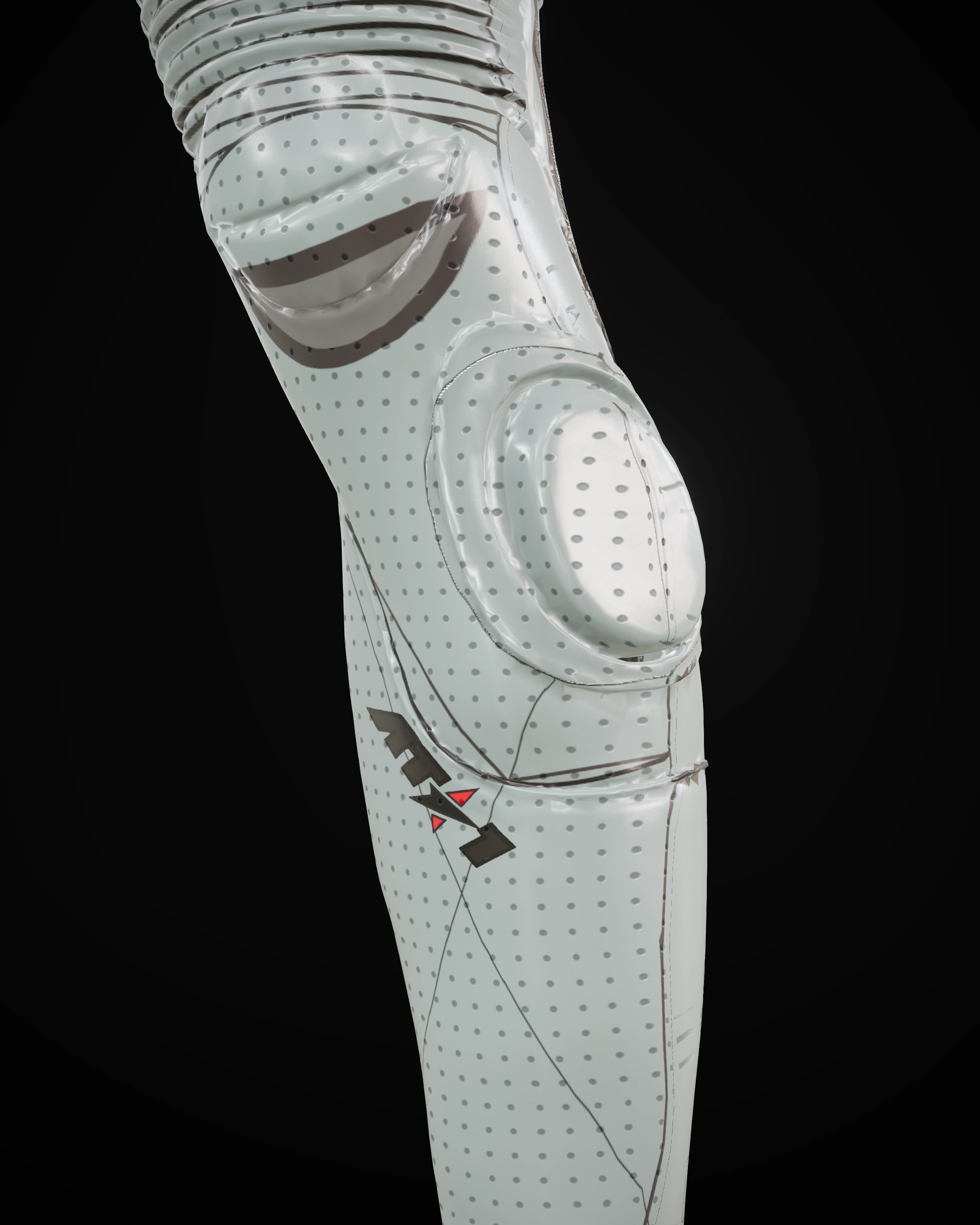 Gunmetal — Knee detail